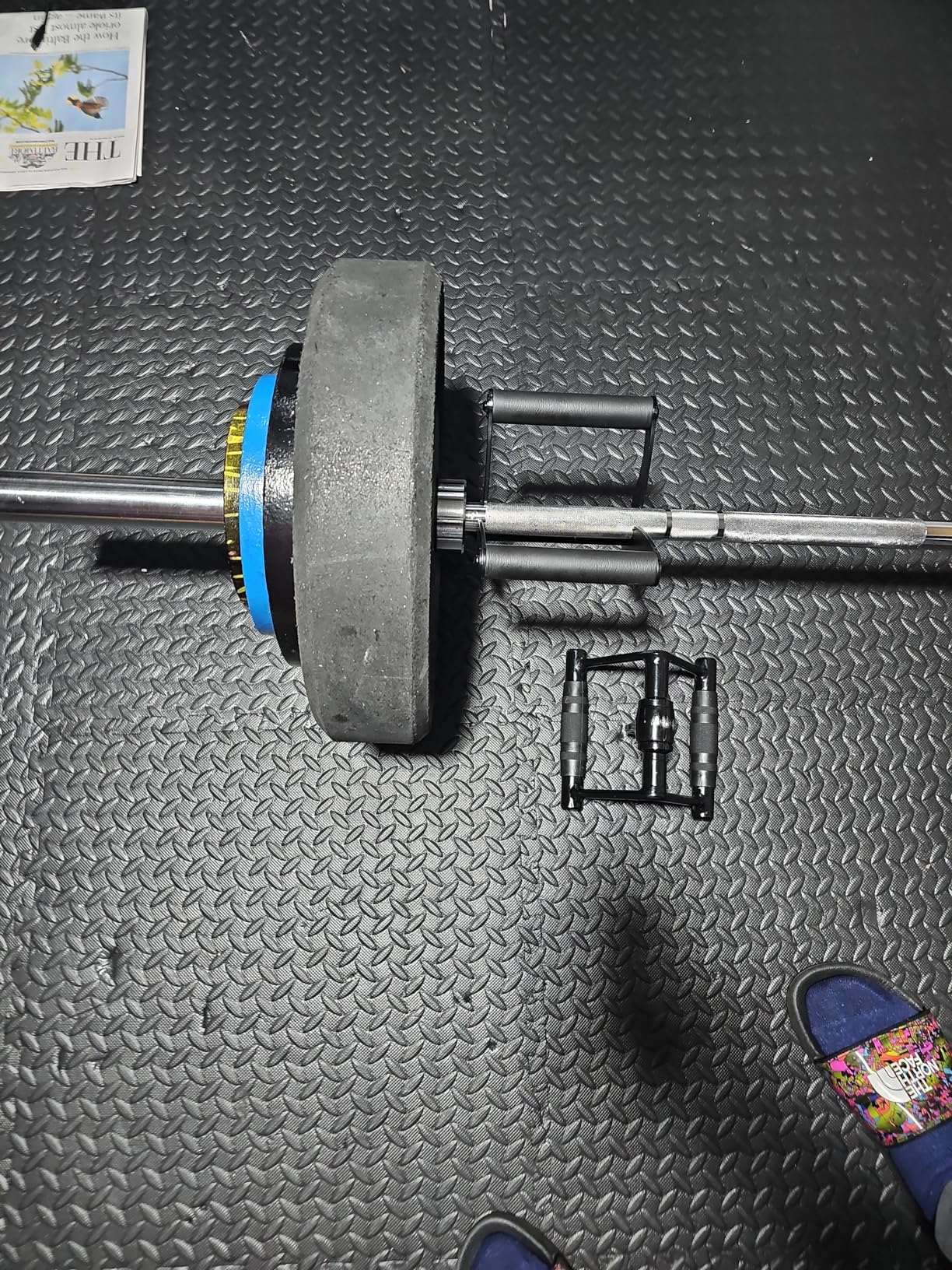 AimiDream V Bar Landmine Handle Attachment for Barbell Bar, Solid Multi-Grip Landmine Handle Attachment with Non-Slip Rubber Handle, Fits Olympic Bars Strength Training Bars customer photo 1