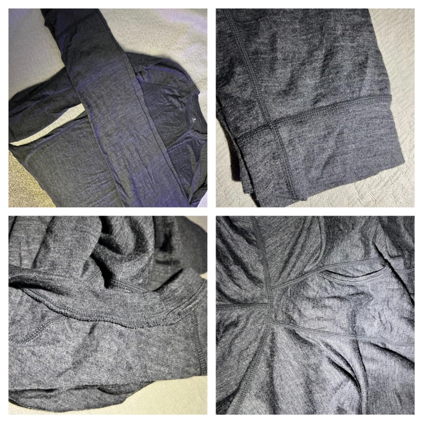 Men's 100% Merino Wool Base Layer Sets Lightweight Active Base Layer for Ski customer photo 2