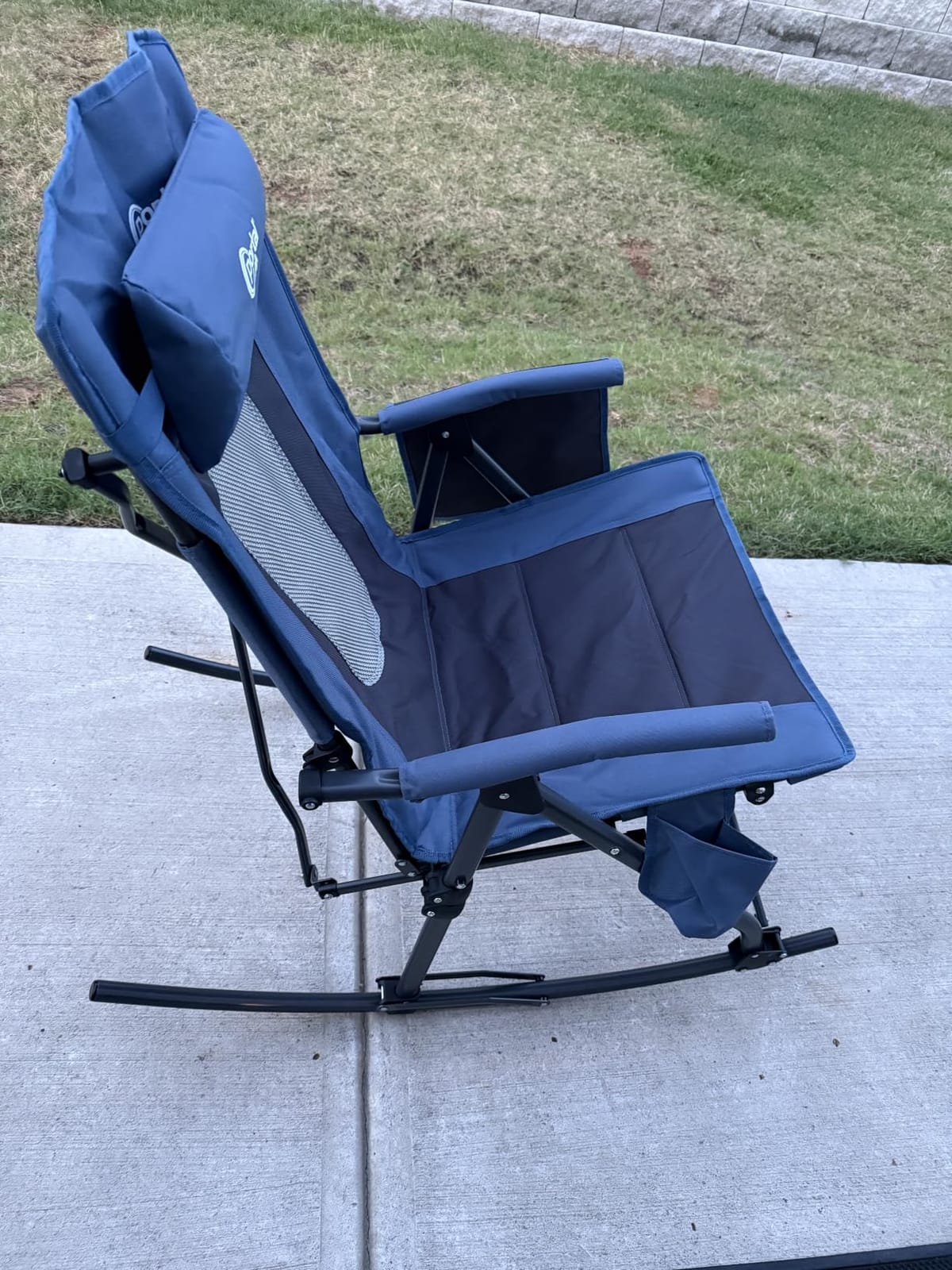 Portal Oversized Folding Rocking Camping Chair Portable Outdoor Rocker with High Back customer photo 1
