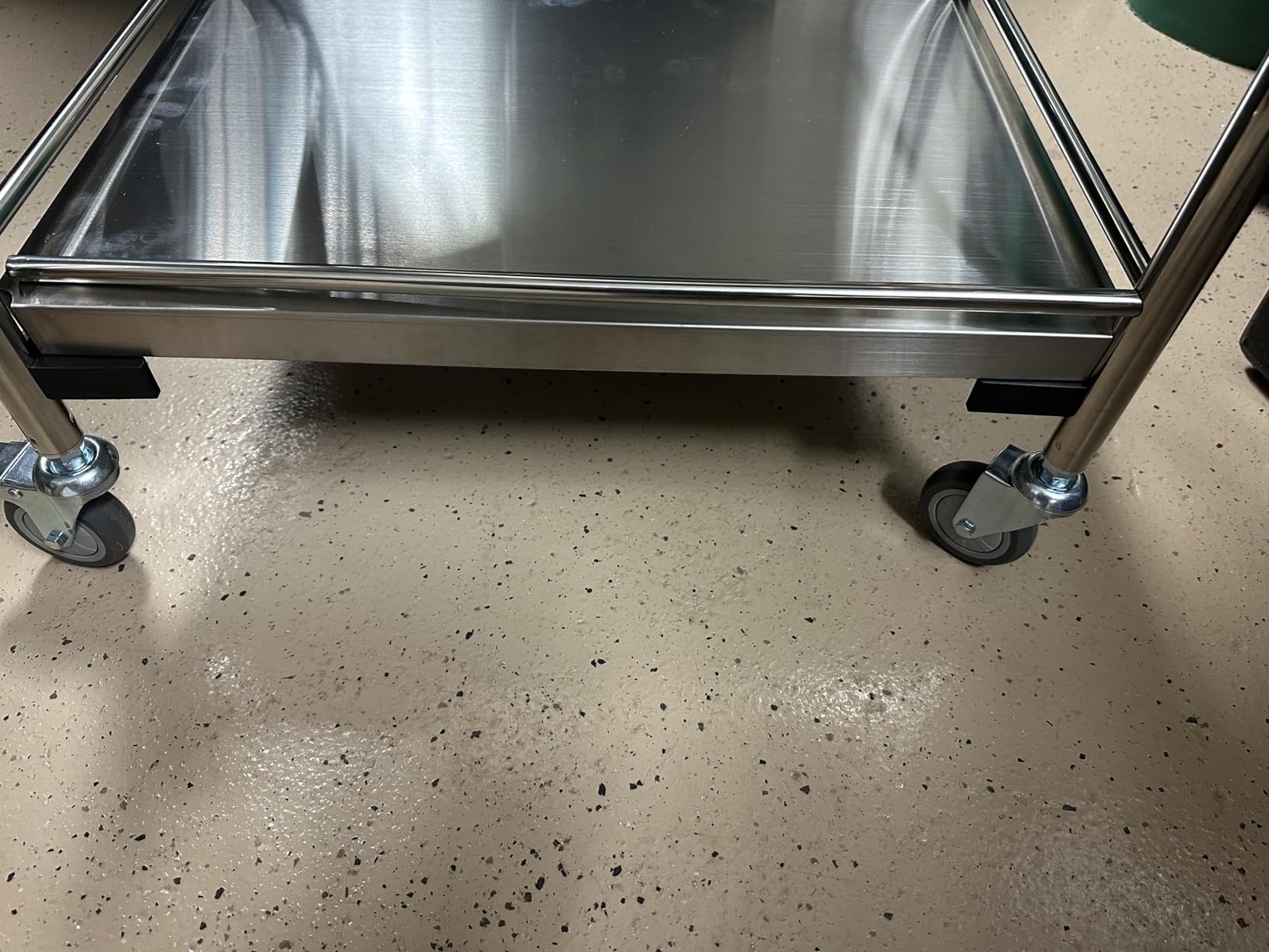 VEVOR Medical Cart, 2-Layer Stainless Steel Cart 220 lbs Weight Capacity | Rolling Utility Cart with 360° Silent Wheels and a Drawer, for Lab, Clinic, Kitchen, Salon, Stable Structure, Built to Last customer photo 1