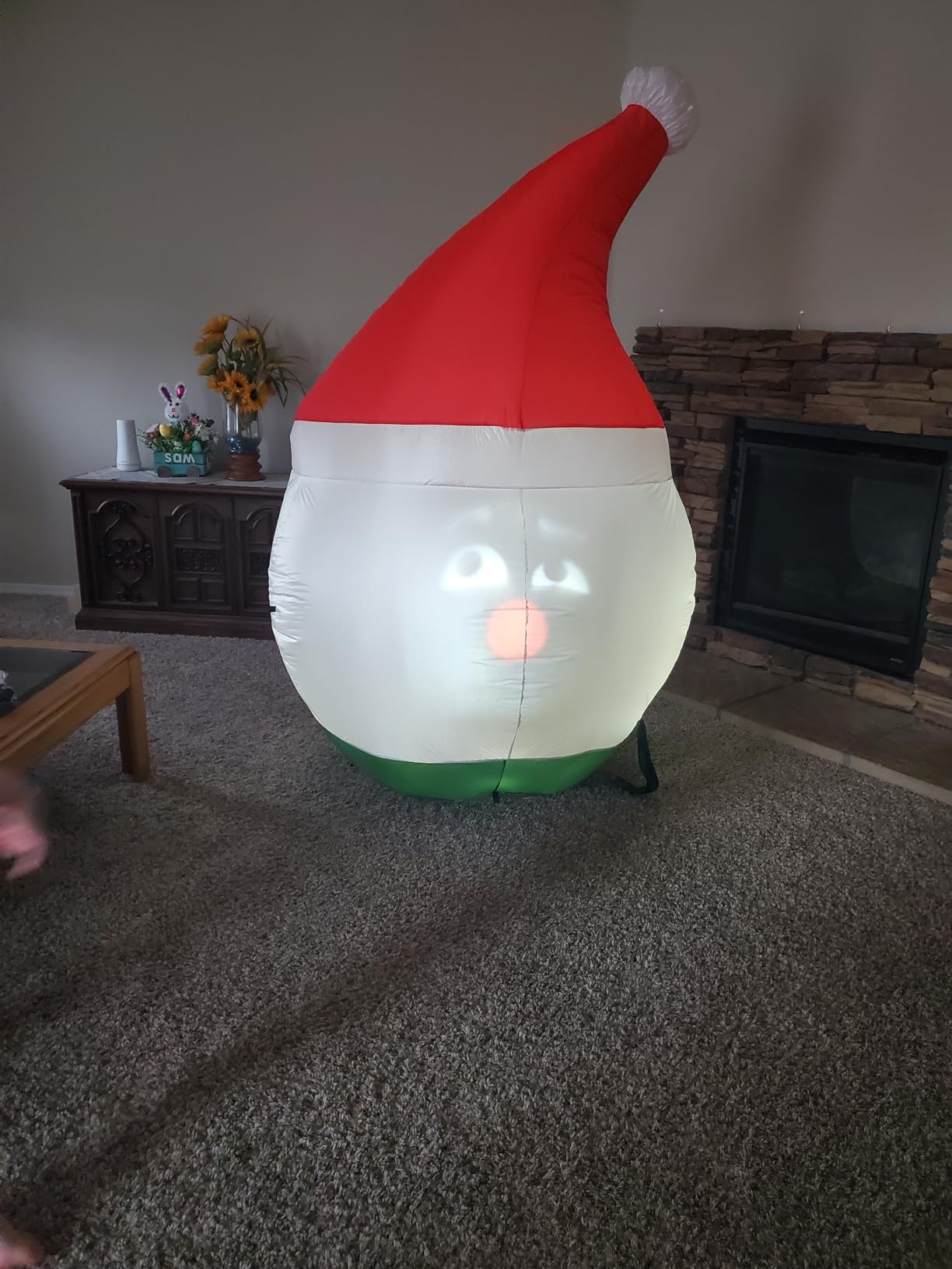 Inflatable Mr. Chill Talking Animated Inflatable Snowman with Built in 56 Inch HD Screen and Built in Projector + Speaker Includes 30 Minutes of Content customer photo 2