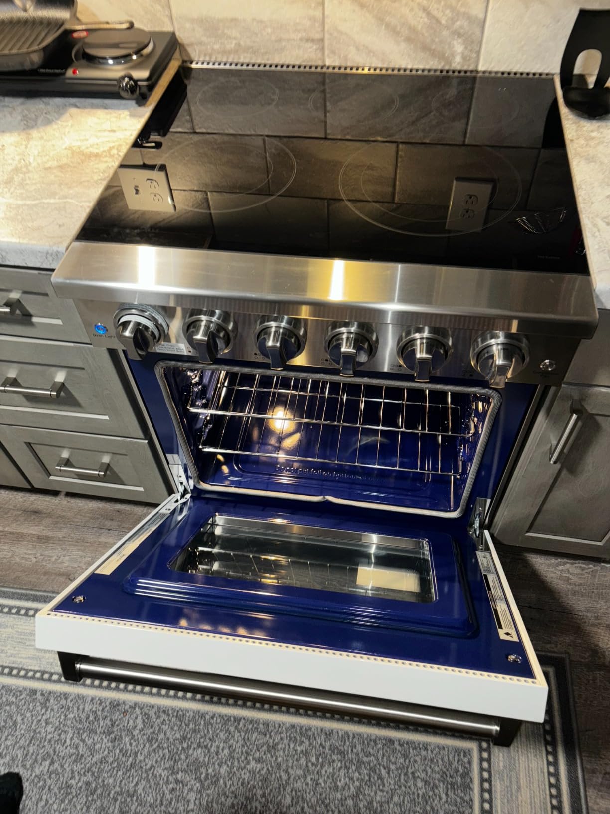 KOSTCH 30 inch Professional Electric Range with 5 Heating Elements Cooktop, 4.55 Cu. Ft. Convection Oven Capacity, Smooth Glass Top, in Stainless Steel customer photo 1