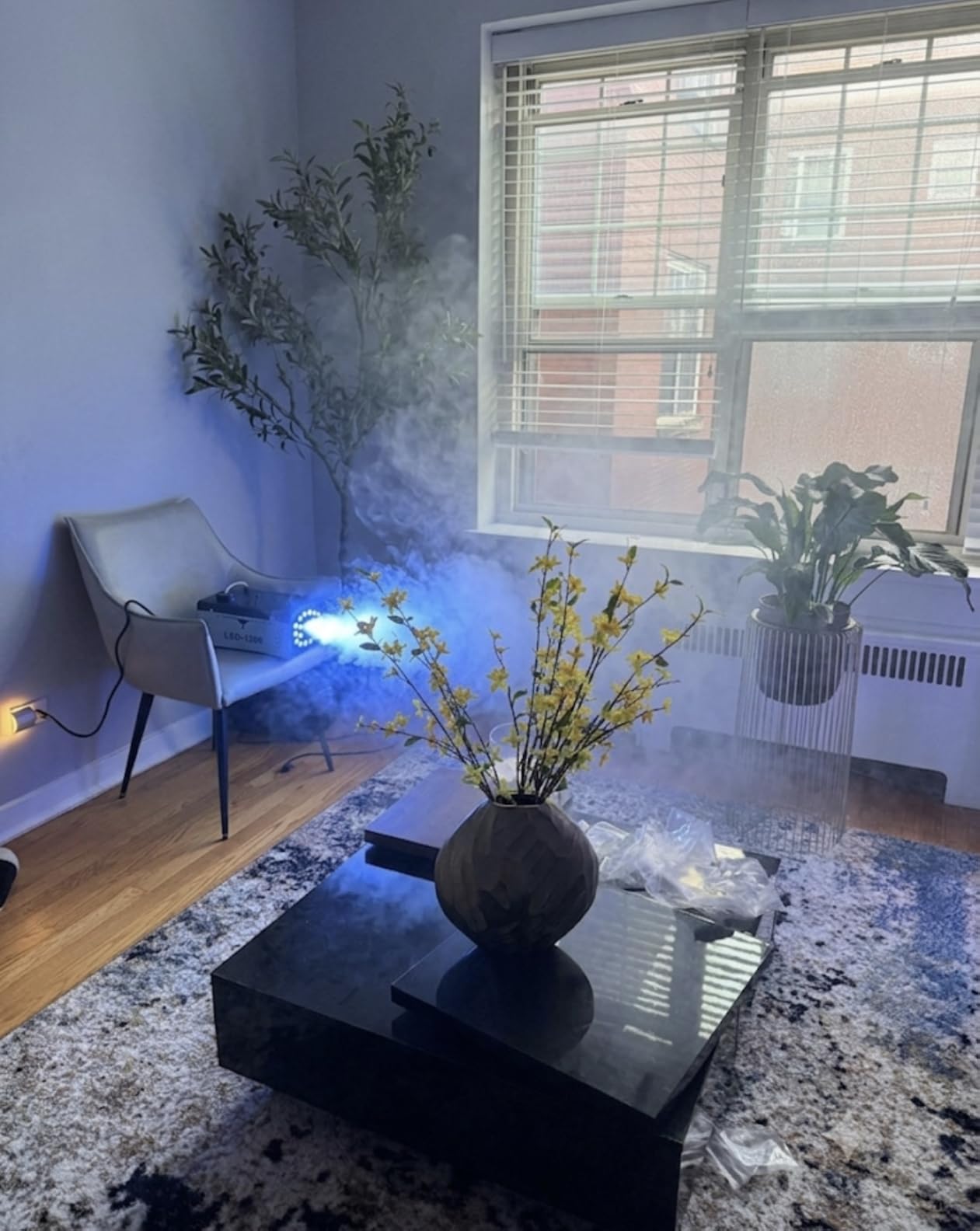 Fog Machine Halloween Outdoor 1200W with 18 LED Lights, Smoke Machine Fog with Remote, Perfect for Party, Stage, Wedding, Indoor customer photo 2