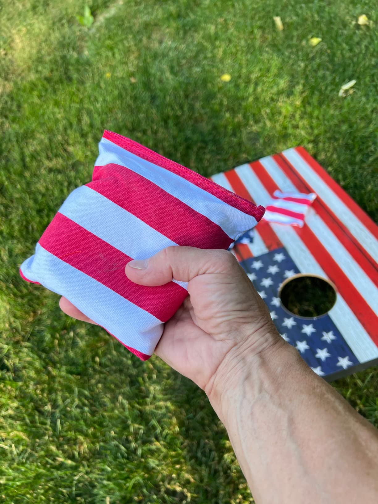 Cornhole Board Set MDF Wood - Choose 3x2' or 4x2' Size | Portable, Includes 8 Cornhole Bags, for Backyard, Camping, and Outdoor Tailgating customer photo 1