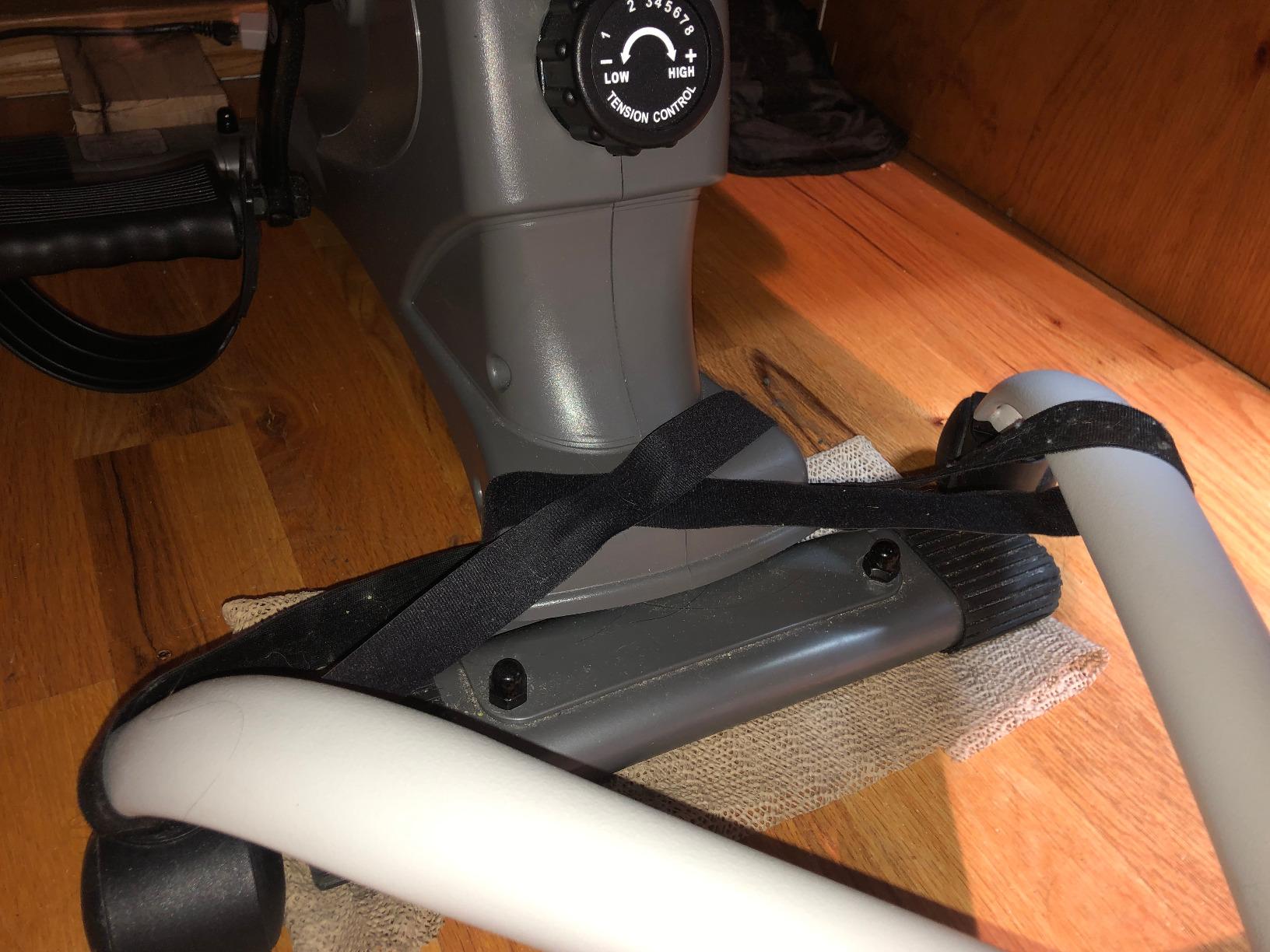 Sunny Health & Fitness Smart Mini Cycle, Under Desk Pedal Arm/Leg Exerciser | Dual Function, Low-Impact Cycle Workout, Rehab/Recovery, Space-Saving Design, Mesh-Belt Resistance, SunnyFit App Connectivity customer photo 2
