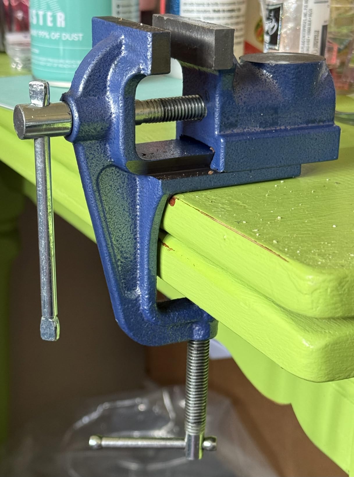 6 inch 360 degree Multi-Purpose Ductile Iron Bench Vise, 9900LB - 6 inch vise with 5 inch jaw opening, 3.11 inch throat, anvil, pipe jaws, scales, and 60,000 PSI ductile iron customer photo 1