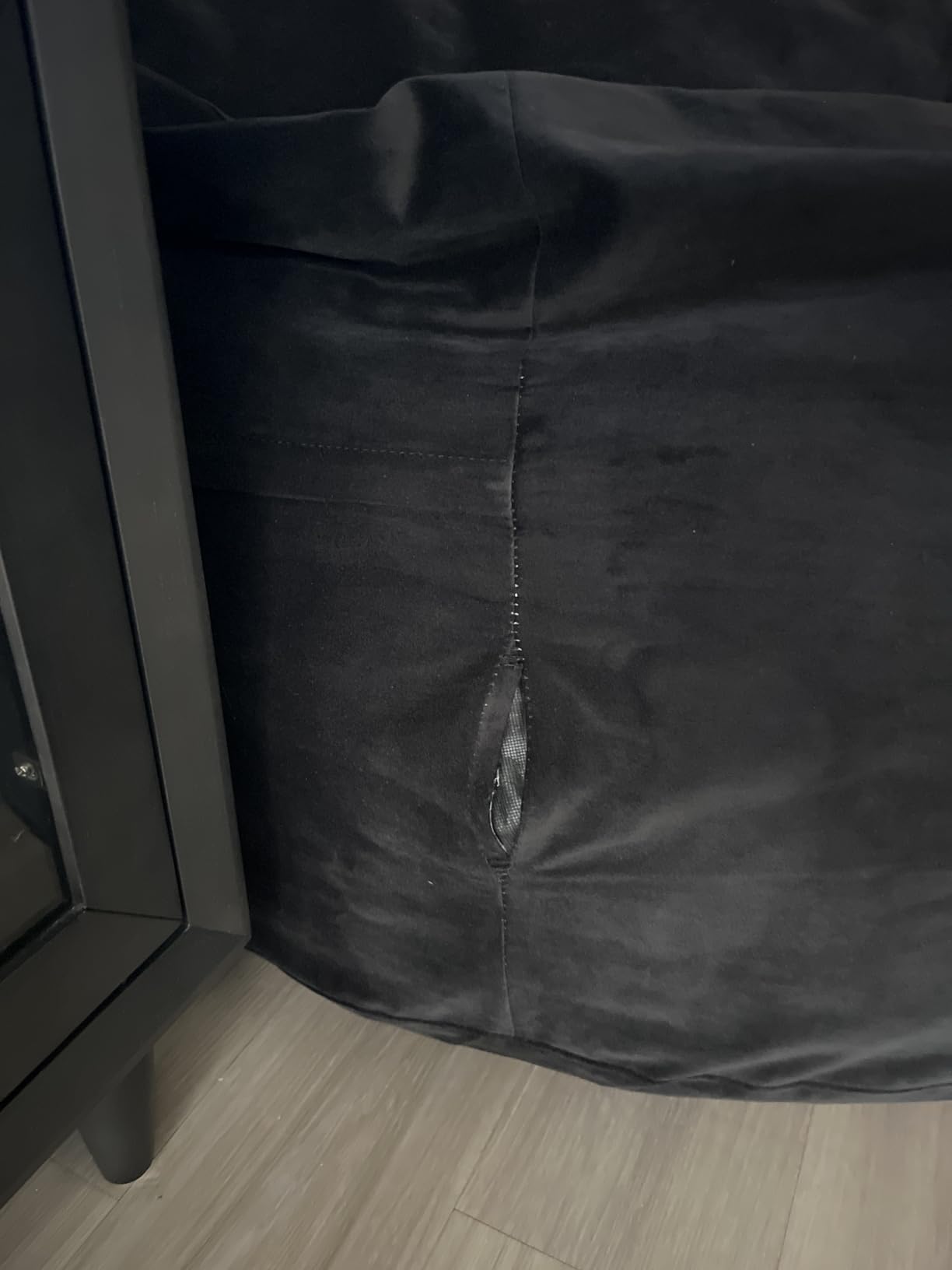 Codi Bean Bag Chair with Filler Included, 4 FT - Comfy Large Beanbag Chairs for Adults - Machine Washable and Soft Mink Bonded Cover - Charcoal Grey, 4ft customer photo 2