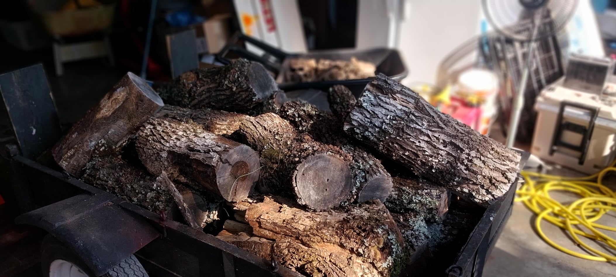 PROYAMA 7T Electric Log Splitter, 15A Motor Wood Splitter with Cross Wedge | Firewood Splitting Machine with Hydraulic Ram for Home Heating, and Yard Maintenance customer photo 1
