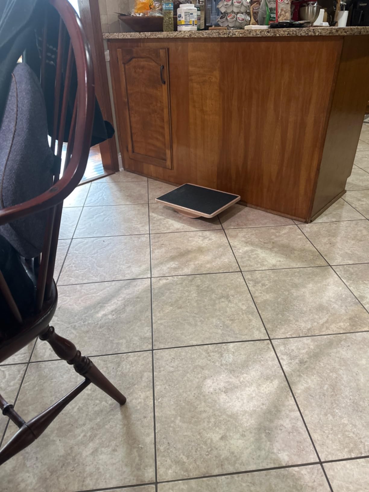 Wooden Wobble Board for Adults - Anti-Slip Balance Board for Stand-Desk Core Strength Therapy customer photo 2