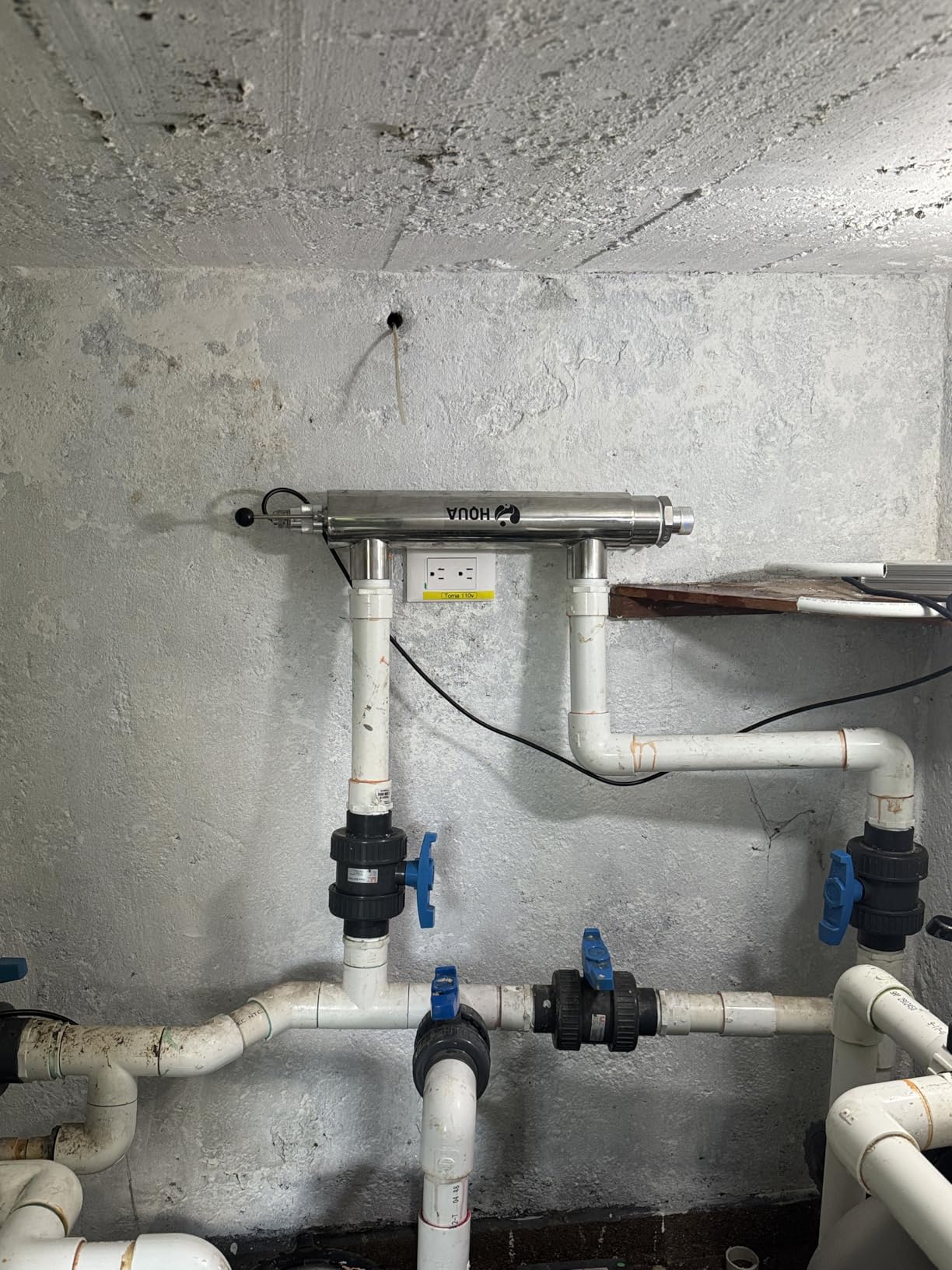 PWS-55 55W Pond Pool UV Purifier Clarifier, Weatherproof IP67, Stainless Steel UV Reactor, Pond Size Up to 8000 Gallons, Max Flow Rate 2700 GPH customer photo 2