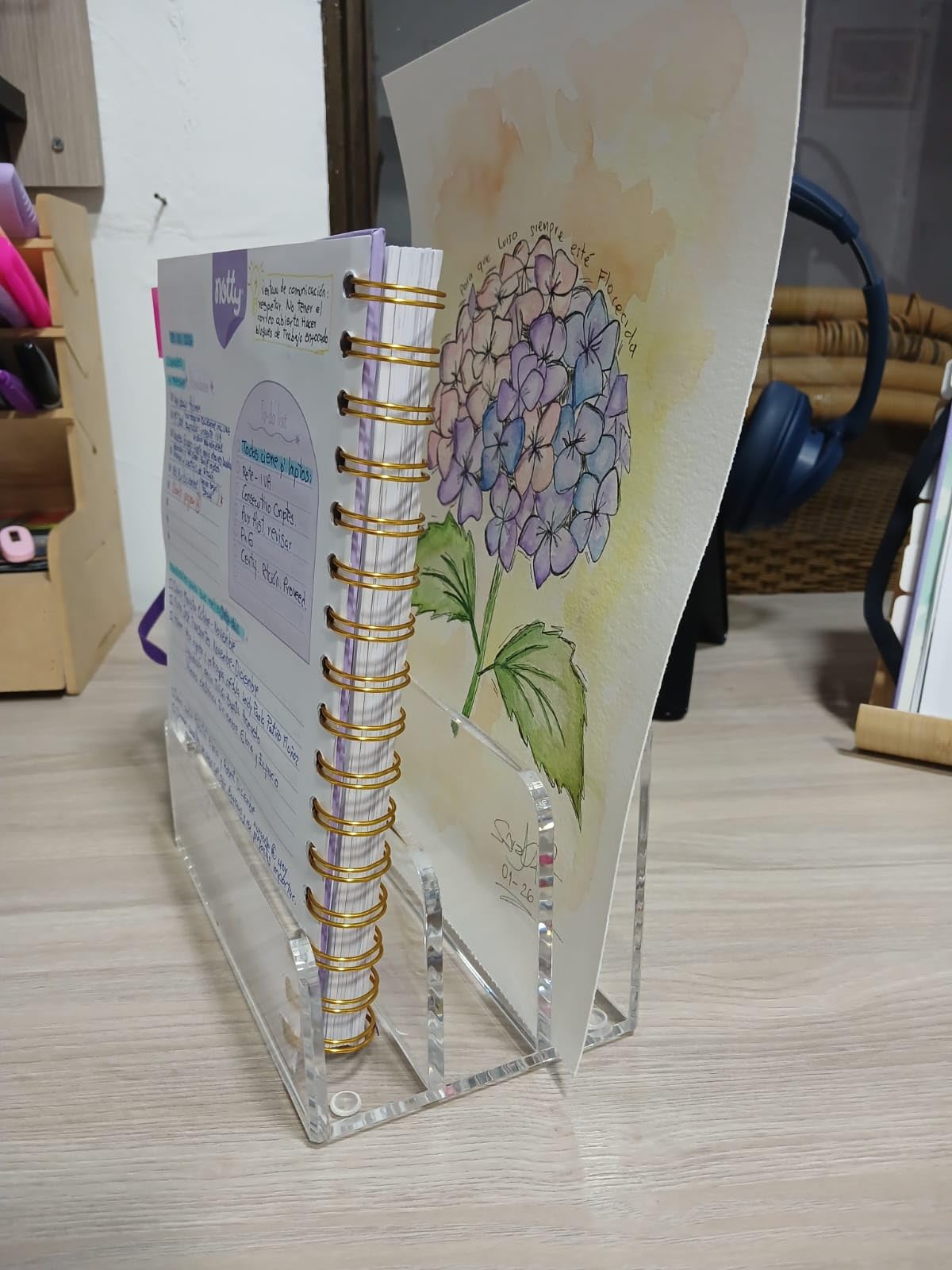 SANRUI Clear Acrylic Mail Organizer for Desk, Mail Holder 3-Slot | Multifunction Desk Organizer for Letters, Envelopes, Bills, Files, Small File Holder for Home Offices, Classroom Organization customer photo 2