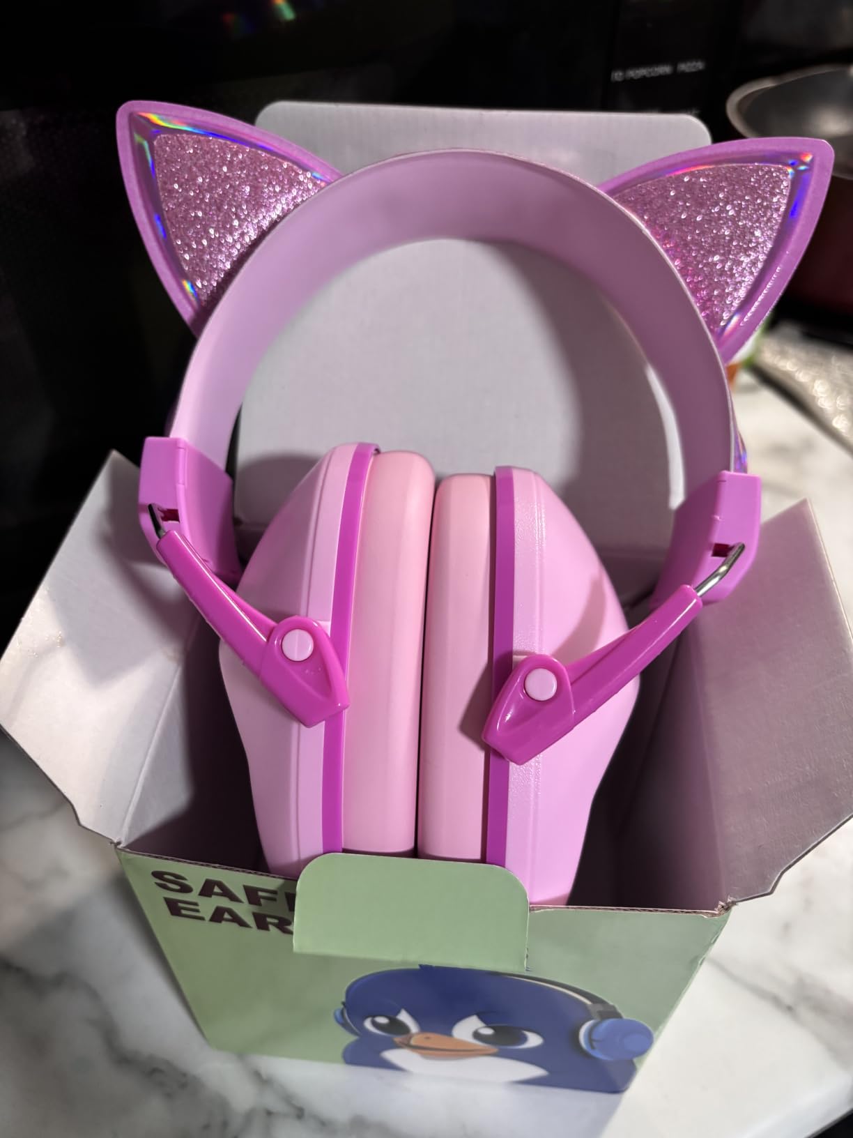 Noise Cancelling Headphones for Kids, Kids Ear Protection 28dB SNR Noise Reduction Ear Muffs for Toddler/Children, Noise Cancelling Headphones Hearing Protection for Fireworks/Monster Truck customer photo 2