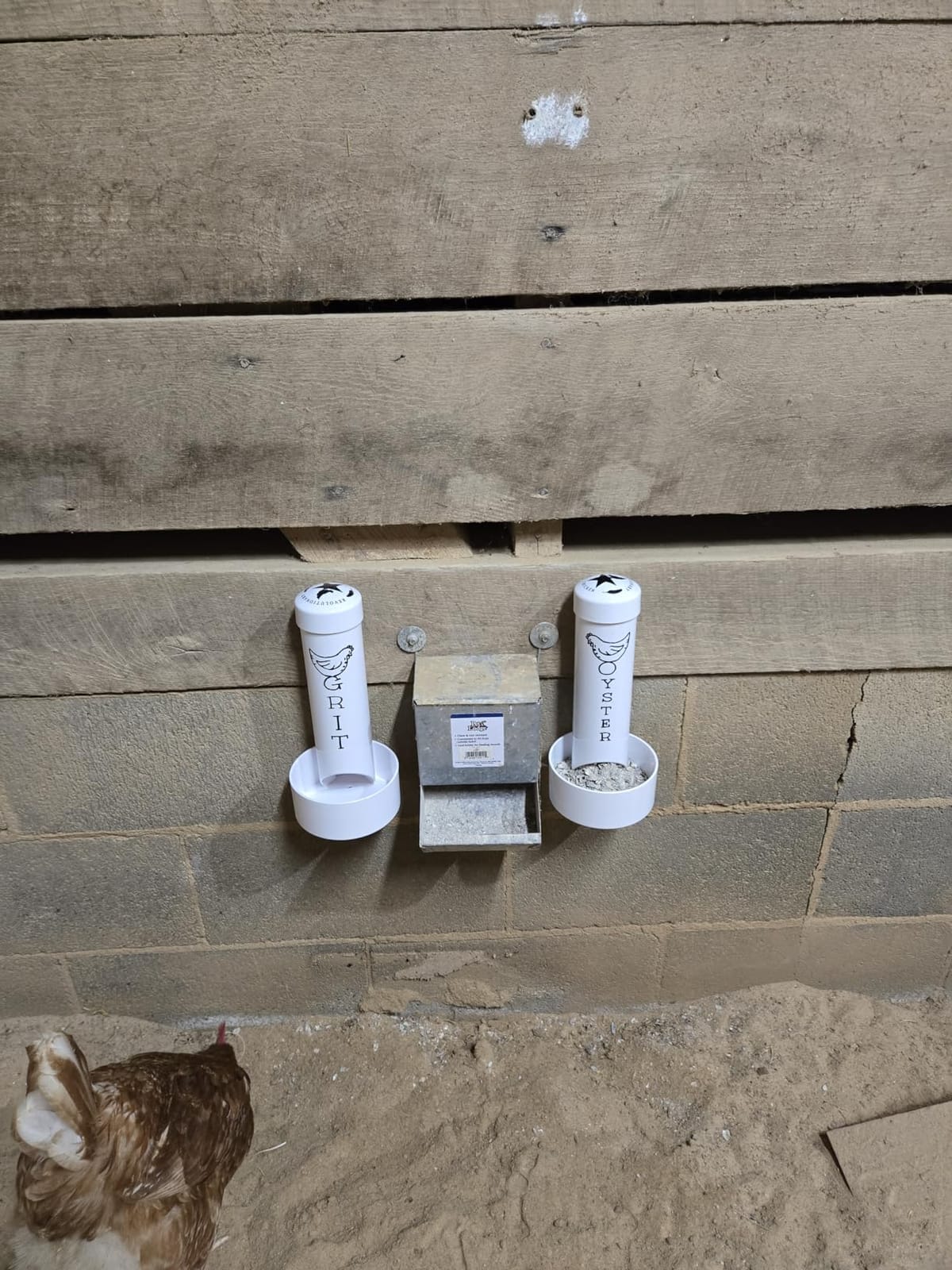 Chicken Oyster Shell Feeder and Grit Feeder Combo customer photo 2