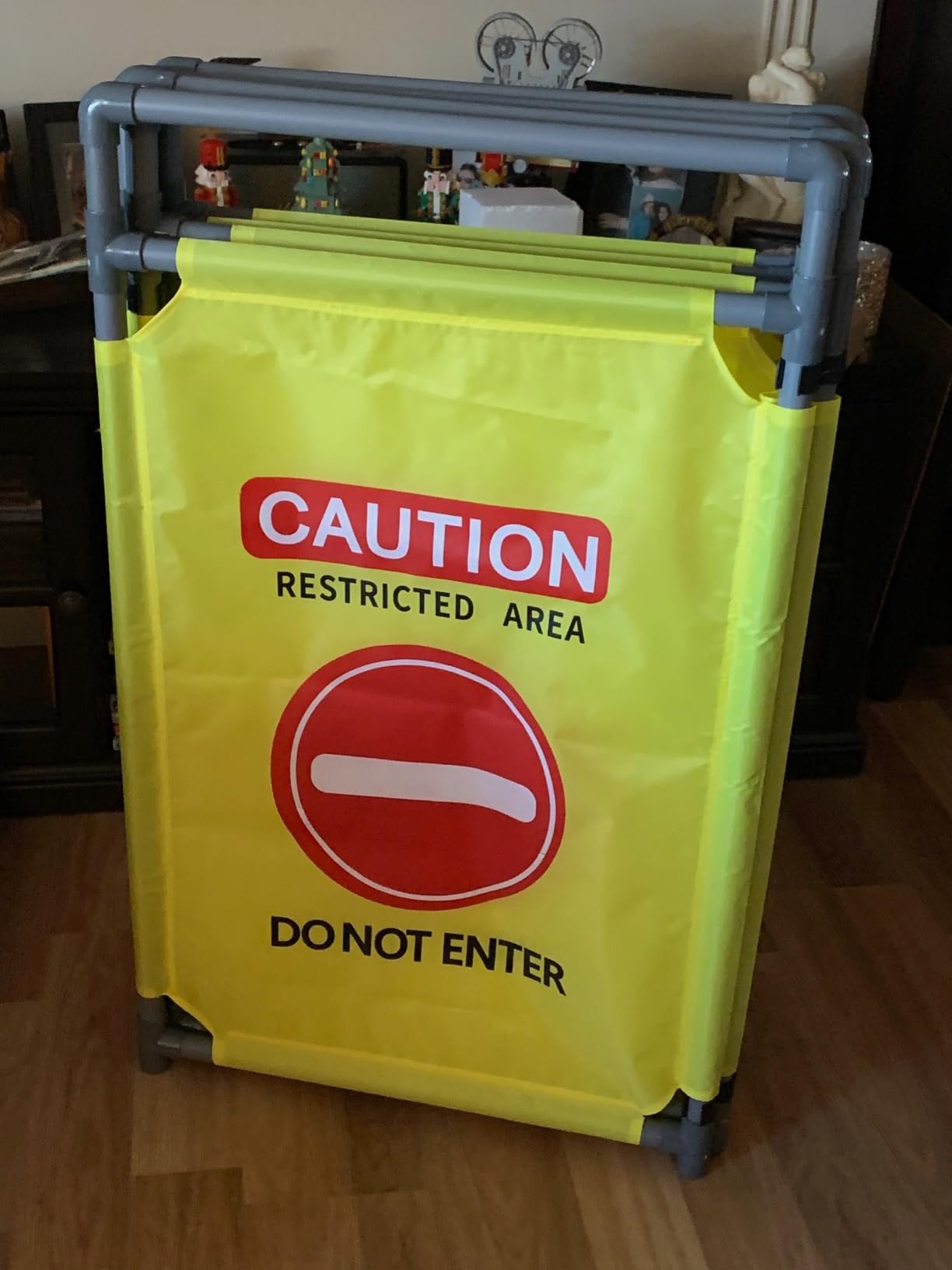 4 Panels Safety Barricade,7.8 FT Foldable Security Sign Barrier customer photo 2