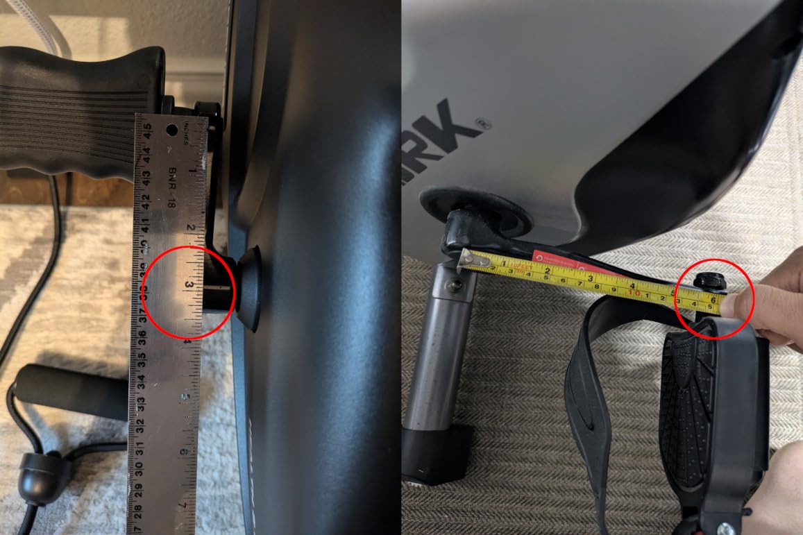 YOSUDA Under Desk Bike with 16-Level Magnetic Resistance & Bluetooth App customer photo 1