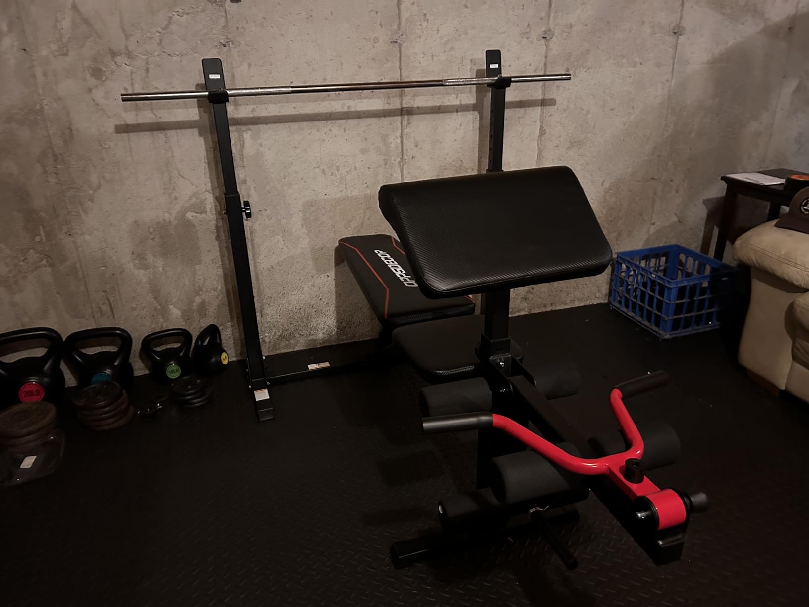 OPPSDECOR Adjustable Weight Bench with Leg Extension and Preacher Curl Bench, Bench with Leg Extension and Leg Curl, Incline/Decline/Flat, 900LBS Capacity Workout Bench for Home Gym Strength Training customer photo 2