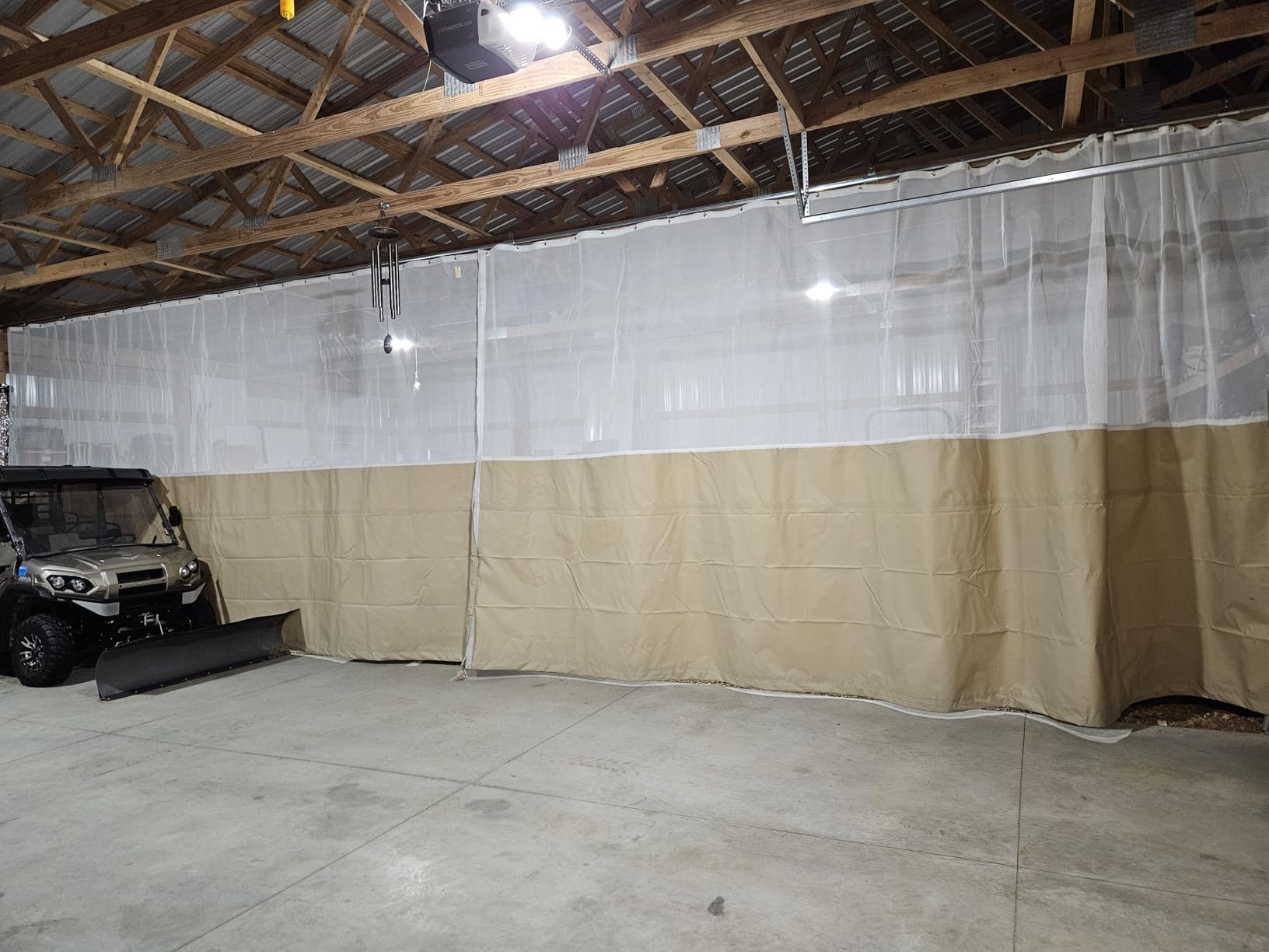 Akon Gym Divider Curtains with Track, Custom Vinyl or Mesh Panels | Rolling gym divider panels for quickly partitioning fitness, school, and sports areas. Custom sizes with track hardware. customer photo 2