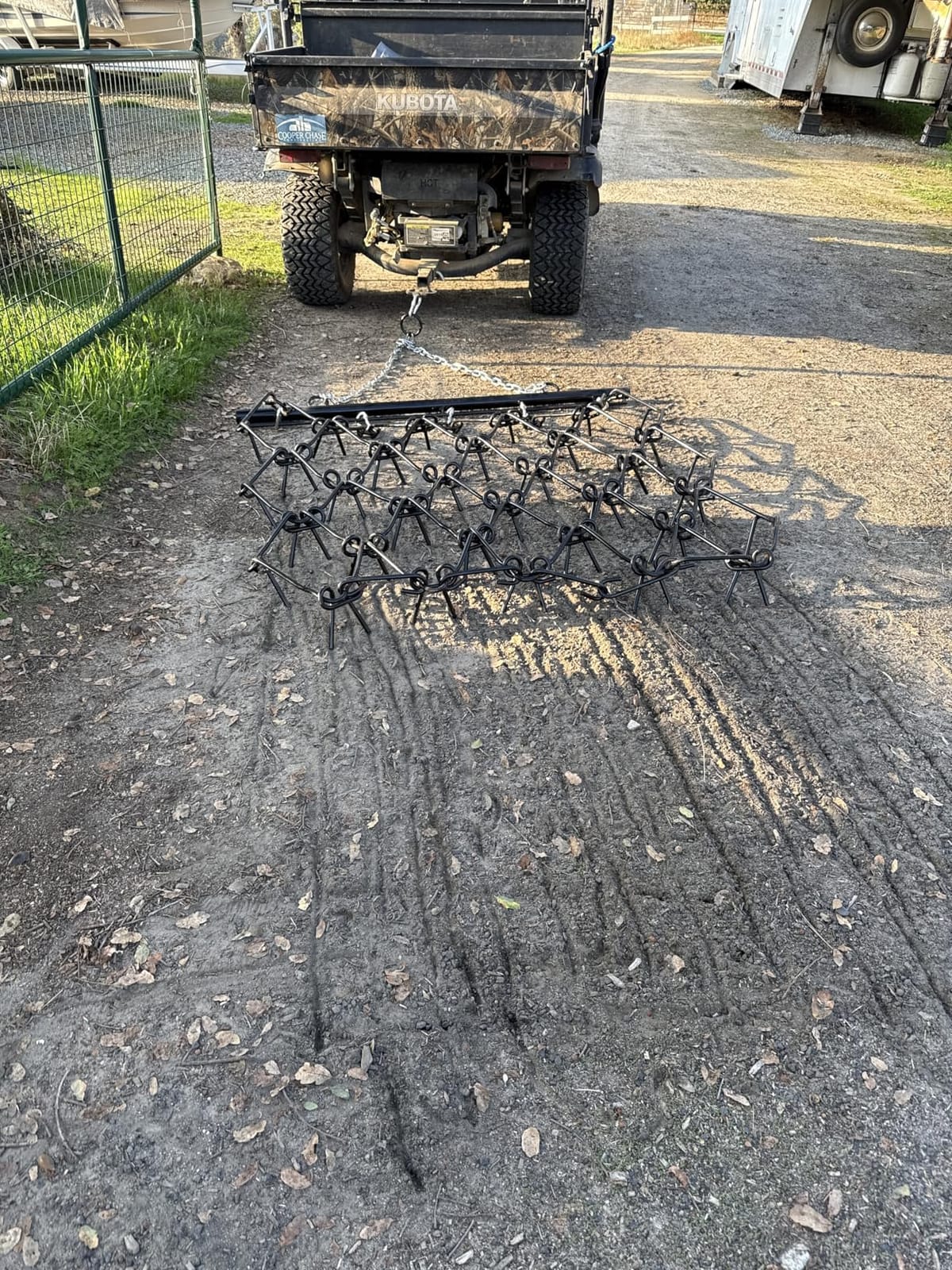 YITAMOTOR Heavy Duty 5FT x 4.5FT Chain Harrow, Drag Harrow with 1/2