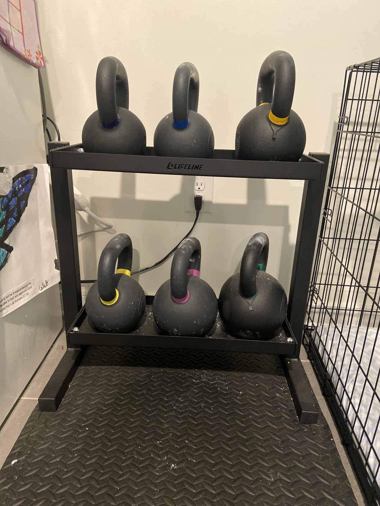 Lifeline Fitness Kettlebell Storage Rack customer photo 1