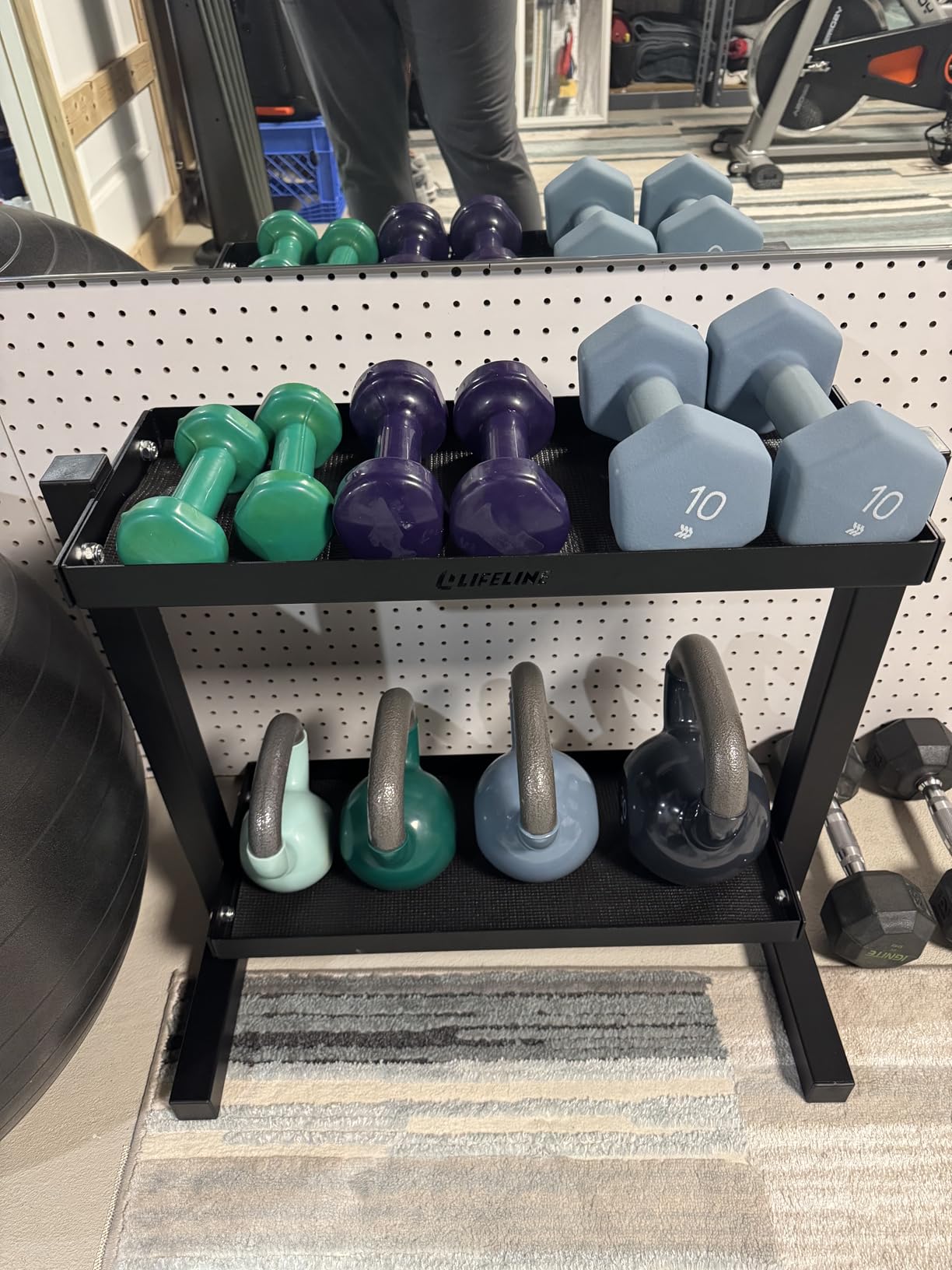 Lifeline Fitness Kettlebell Storage Rack customer photo 2