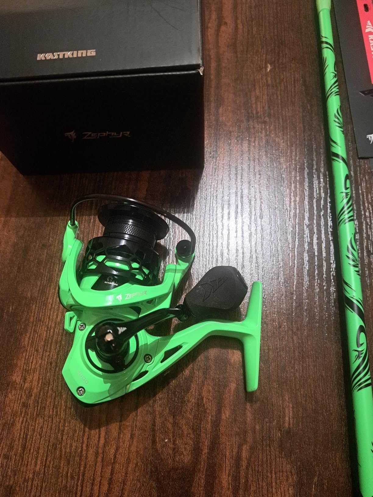 KastKing Zephyr Dual-Tip Baitcaster & Spinning Fishing Rod and Reel Combo | Dual Tips Section for Different Powers, IM6 Graphite Blank, Halo XII 10-Level Brake, Precision Brass Gears, Sensitive & Powerful customer photo 1