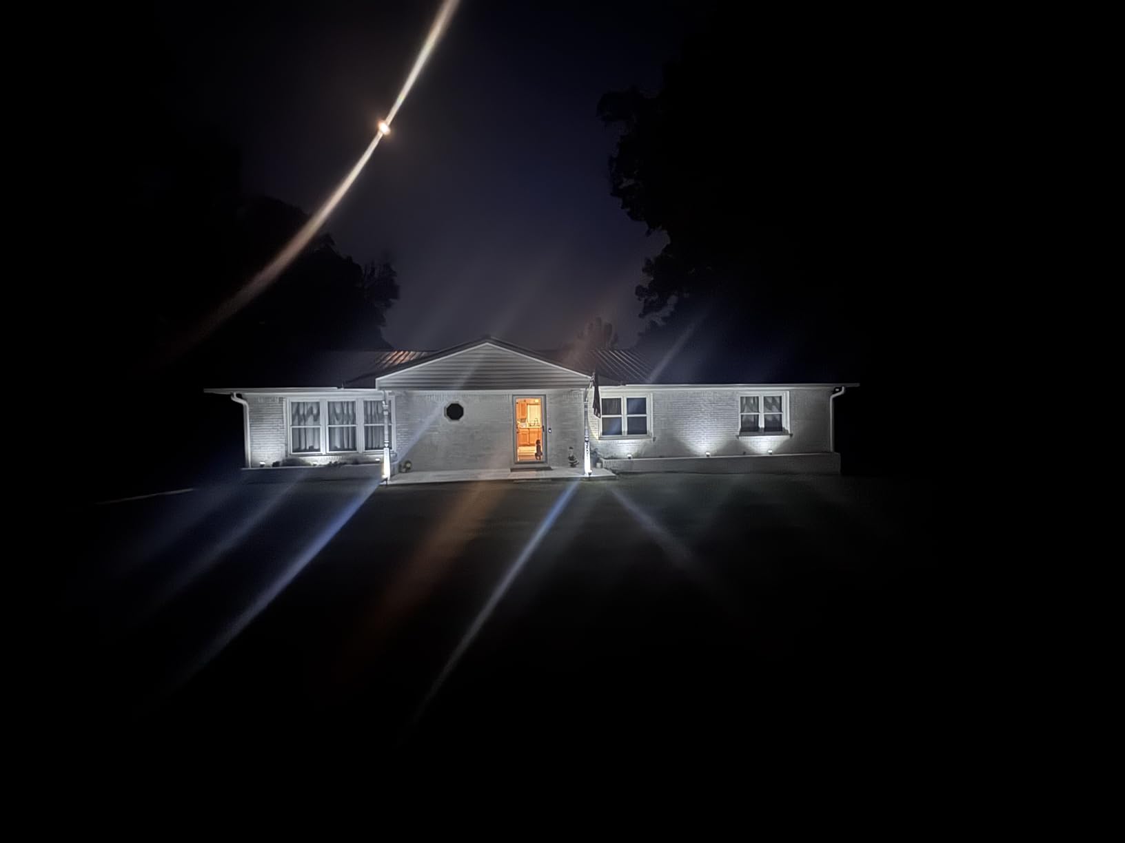 AUDERWIN Solar Spot Lights Outdoor Waterproof, 4 Packs, Cool White | 63 LED, 3 Lighting Modes, Solar Landscape Lights for Yard, Garden, House, Garage, Pathway, Tree, Backyard customer photo 2