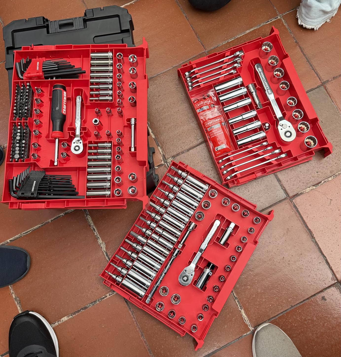 Craftsman 262-Piece Mechanic Tool Set with 3-Drawer VERSASTACK Box, SAE and Metric Socket Set, Car and Motorcycle Tool Kit with Combination Wrenches and Spark Plug Sockets, 90-Tooth (CMMT45309) customer photo 2