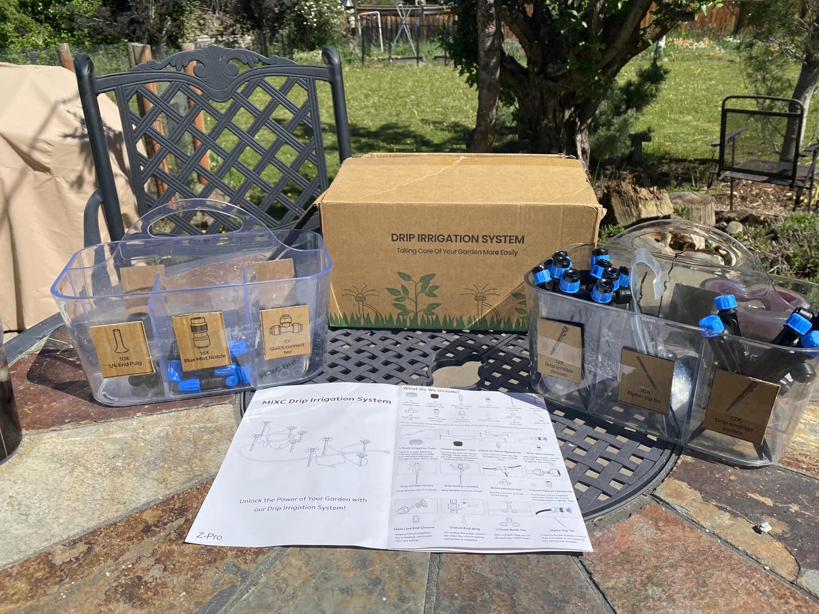 MIXC 230FT Quick-Connect Drip Irrigation System Kit, Automatic Garden Watering System with 1/4