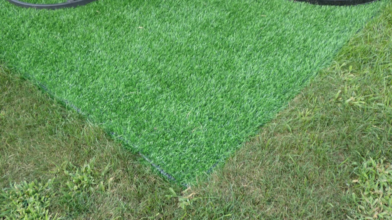 Artificial Grass Turf Outddor, 4x6ft Fake Grass Mat with Drainage Holes customer photo 2