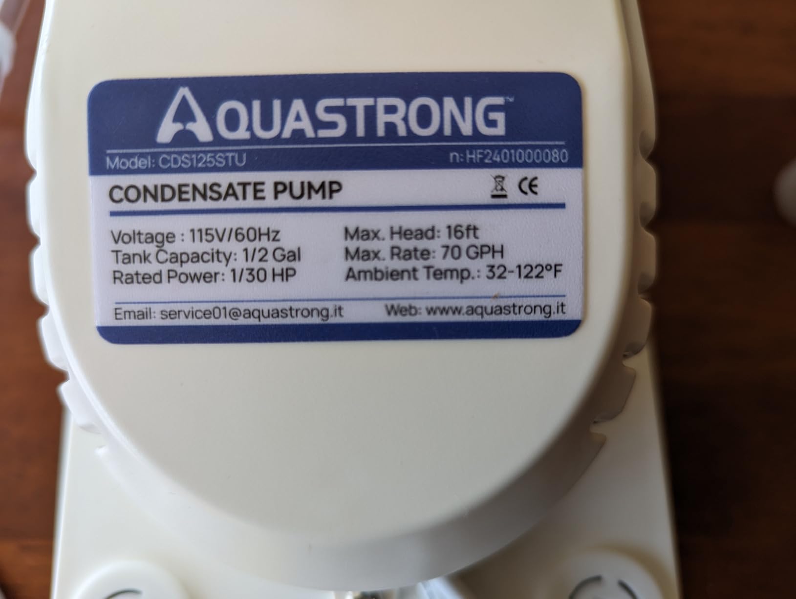 Aquastrong 115V 70GPH HVAC Condensate Pump, AC Condensate Remove Pump with Automatic Safety Switch & 19.7ft Tubing for Air Conditioner, Furnace, Dehumidifier, Ice Maker customer photo 2