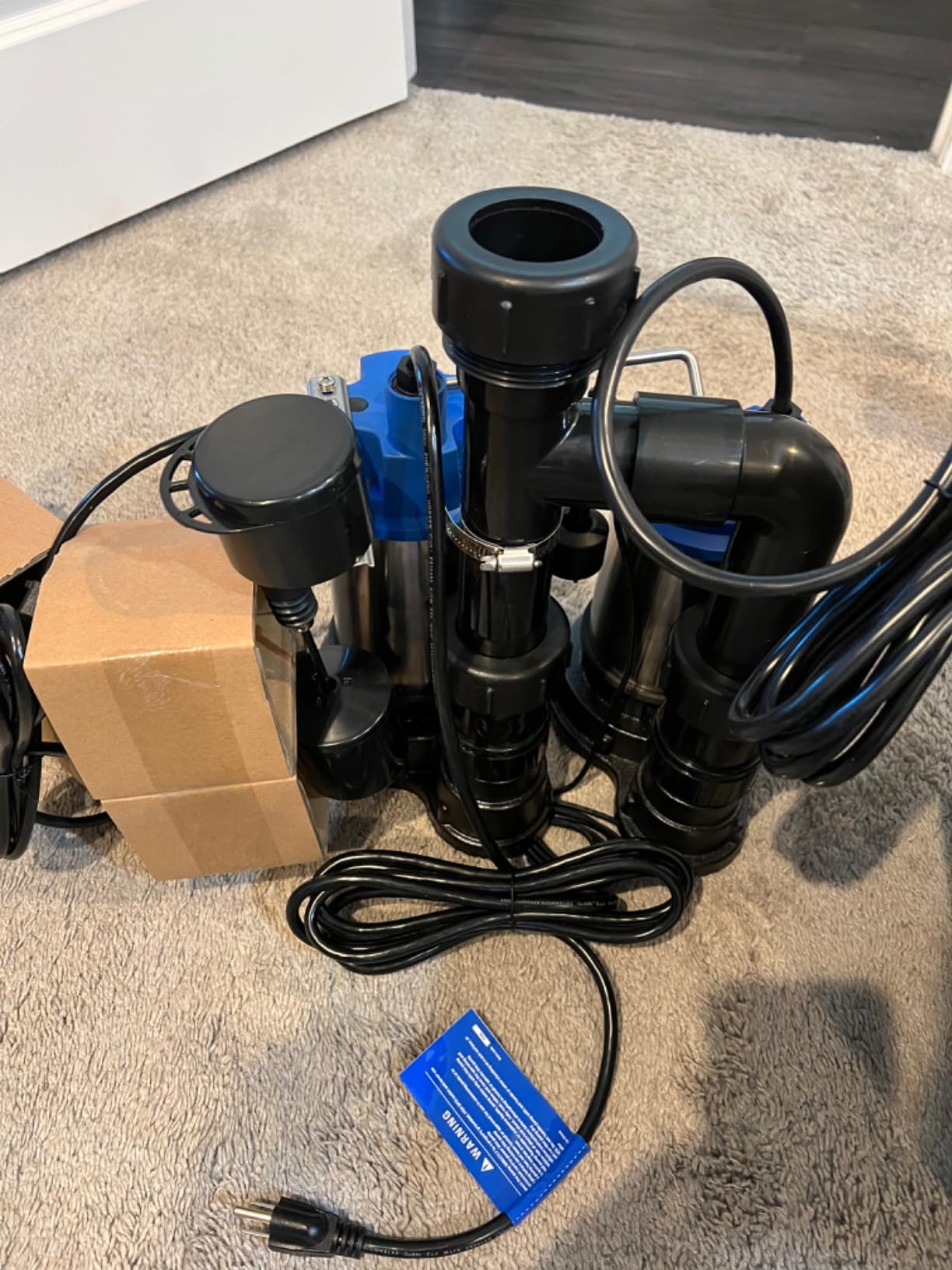 Westinghouse - 1/2 HP Sump Pump with Integrated Vertical Float Switch and 12 Volt Battery Back Up Capability, Up to 5,200 Gallons Per Hour - Heavy Duty Battery Backup Sump Pump System customer photo 2