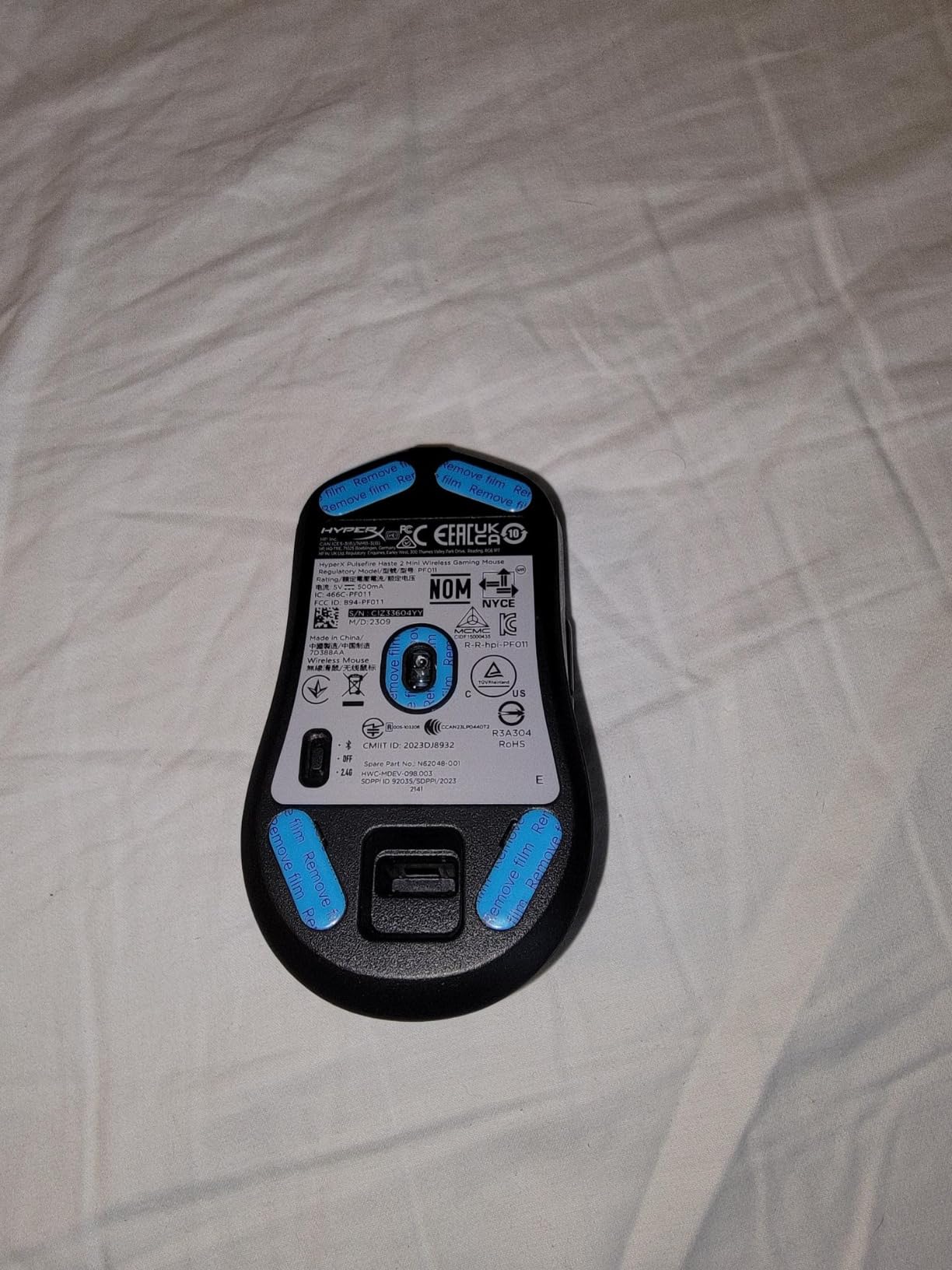 HyperX Pulsefire Haste 2 Mini - Wireless Gaming Mouse for PC Compact Lightweight Bluetooth 2.4GHz Black customer photo 2