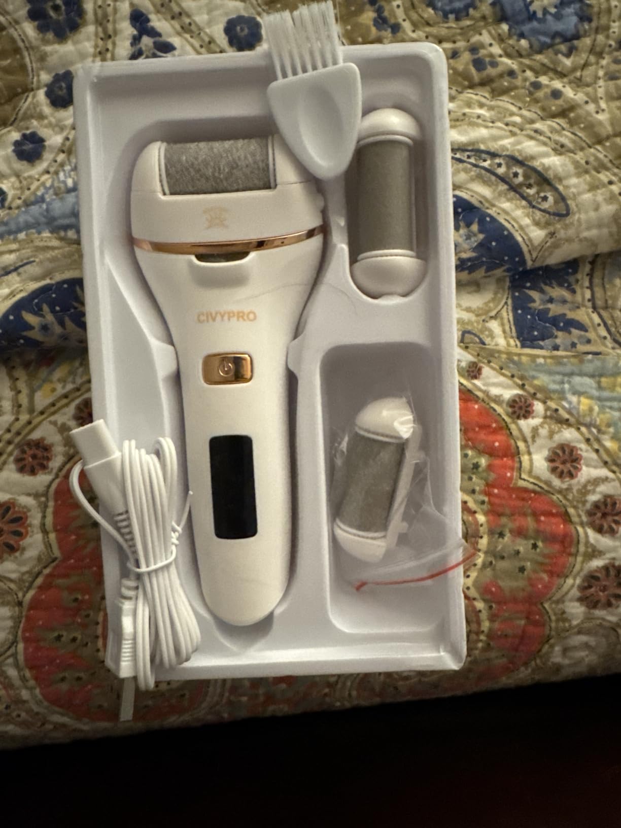 Electric Foot Callus Remover - Long Service Time, Rechargeable Electronic Foot File - Ideal Gift, Professional Pedicure Tools, Waterproof customer photo 1