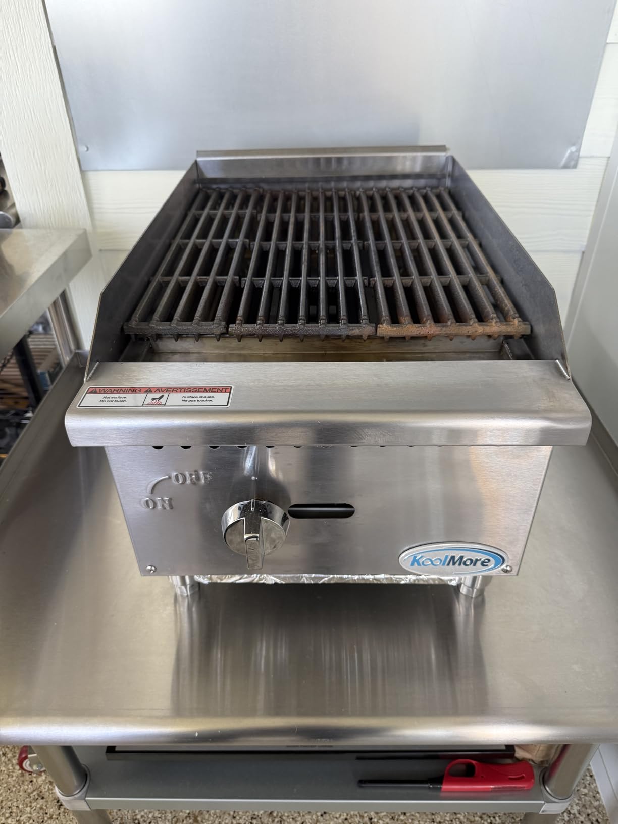 KoolMore 48 in. Commercial 4-Burner Natural Gas Charbroiler with 120,000 BTU in Stainless-Steel, ETL Listed (KM-GCB4-48M) customer photo 1