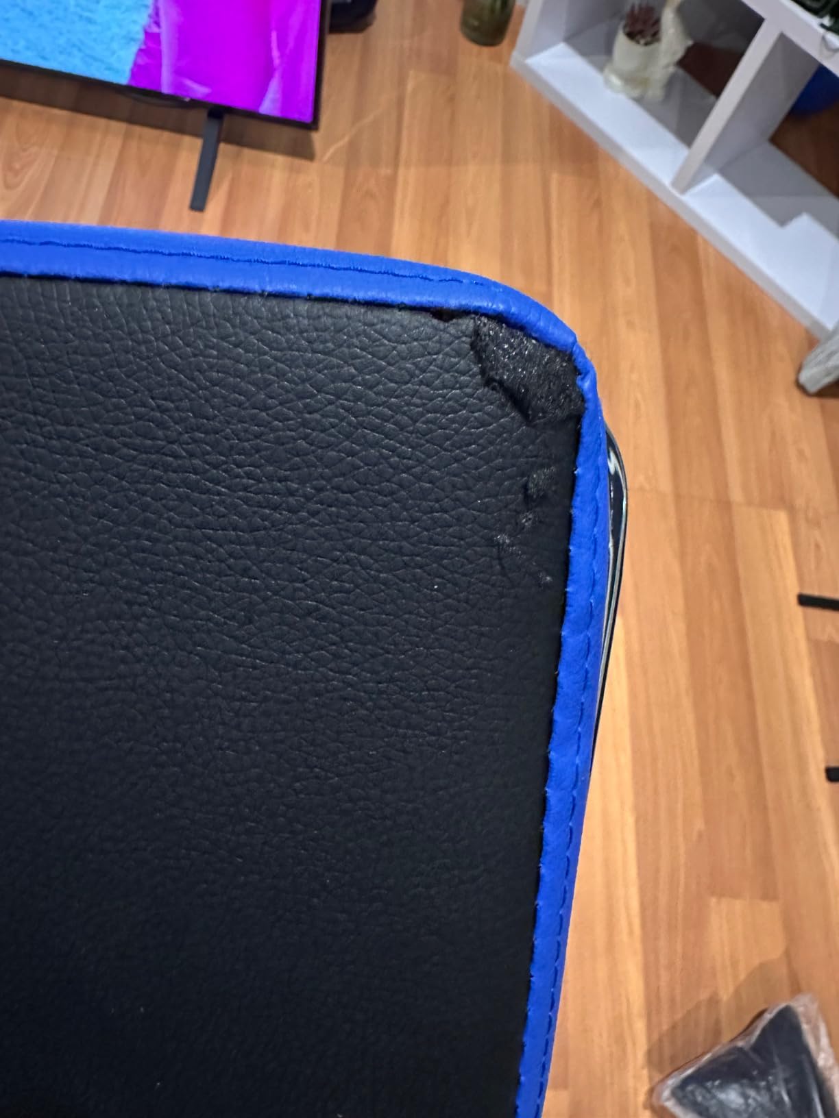 Gaming Chair for Kids Massage Computer Gamer Chair with Footrest-Blue | 135° Reclining Game Chair Boys PC Gamer Chair with Lumbar Support Headrest Silla Gamer for Gaming Studying customer photo 2