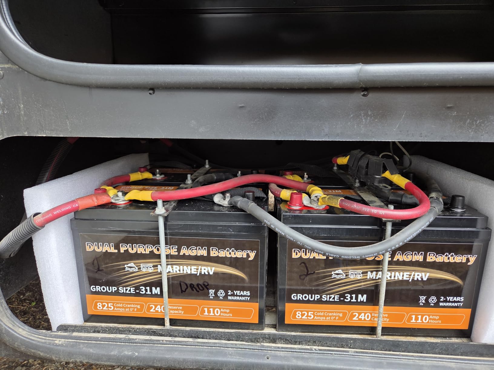 Dual Purpose AGM Battery BCI Group 24M, Starter & Deep Cycle 150RC 550CCA 12V 90AH Sealed Marine & RV Battery customer photo 1