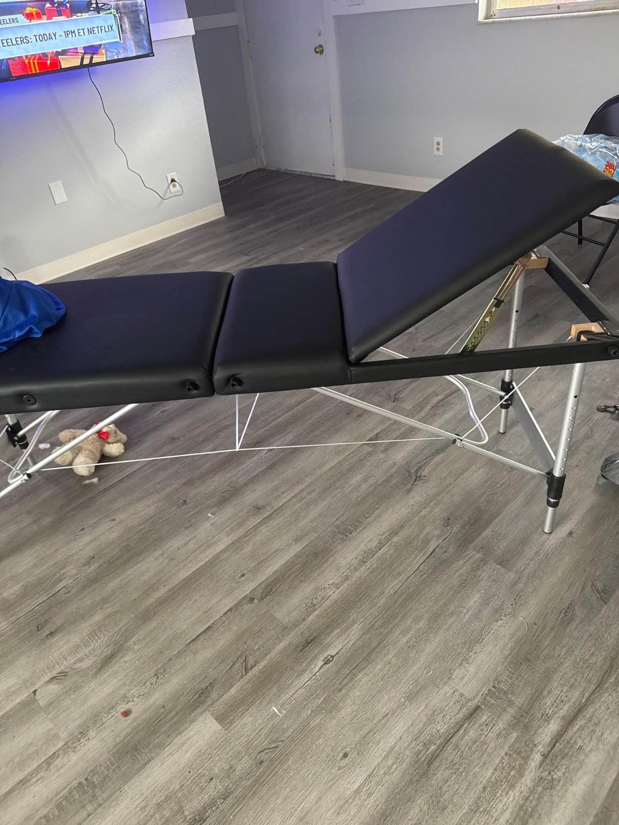 Brelley 3 Sections Aluminum Adjustable Massage Table Portable 22.8