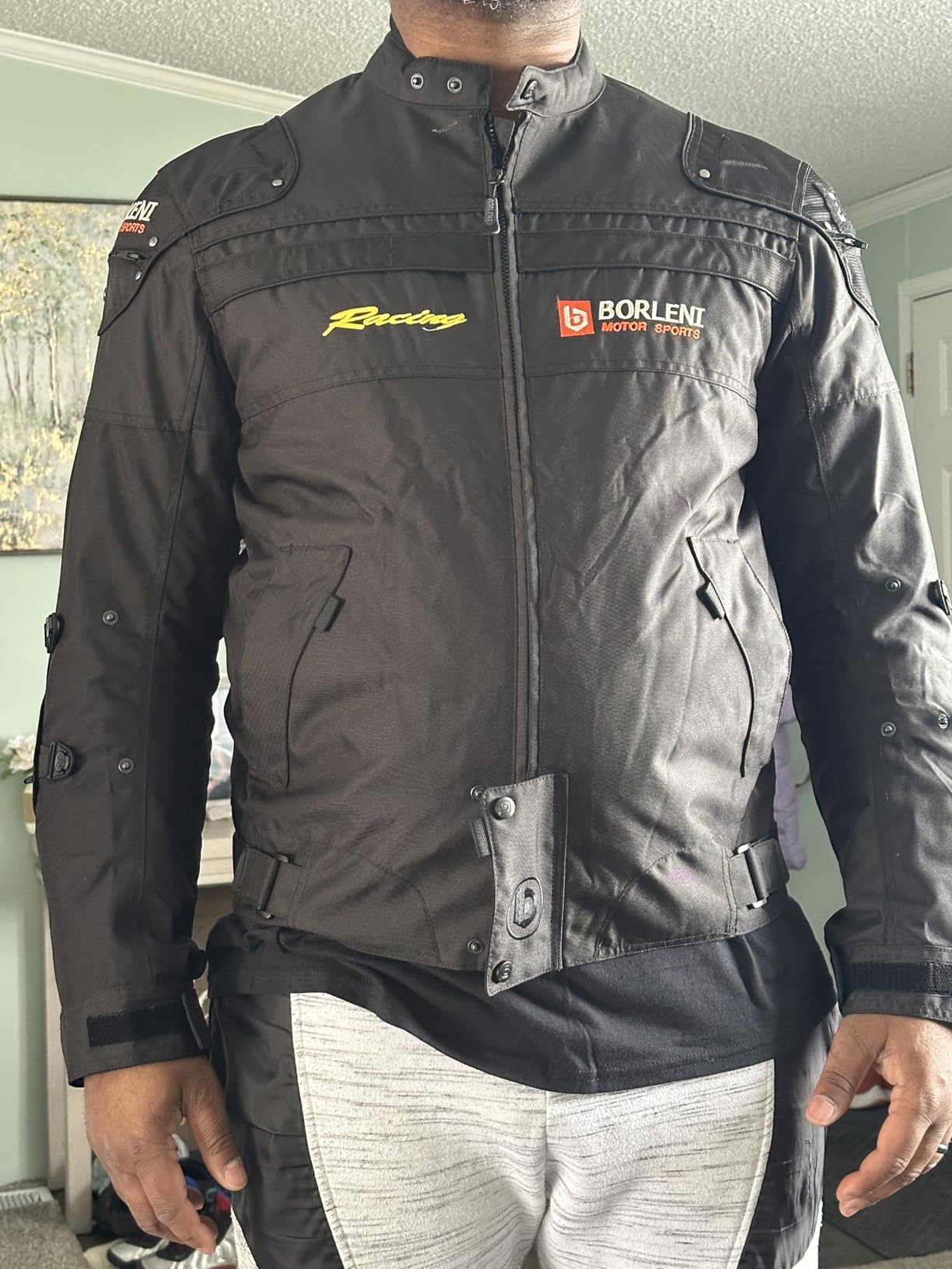 BORLENI Motorcycle Jacket for Men with Armor Riding Jacket CE Approved | Biker Riding Jacket, Windproof, Full Body Protective Gear, All Season Model: D-020 customer photo 1