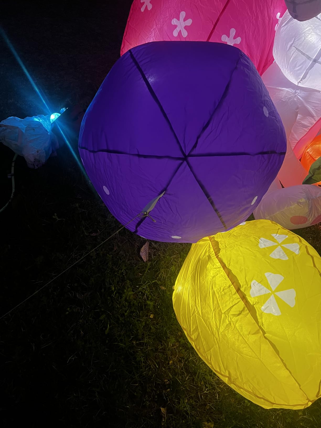 6.2FT Width Inflatables Easter Rabbit Outdoor Decor, Happy Easter Bunny and 4 Colorful Eggs Build-in 6 LEDs customer photo 2