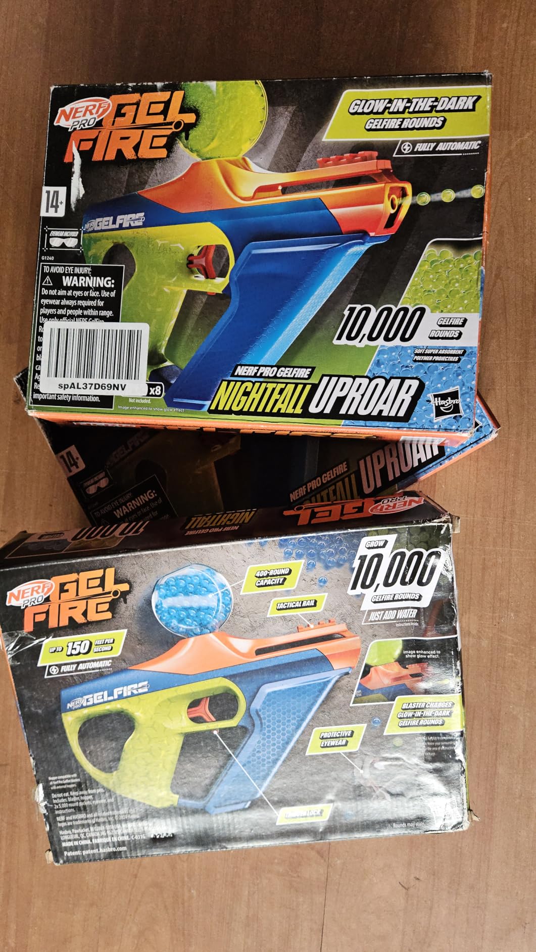 Nerf Pro Gelfire Nightfall Uproar Full Auto Blaster, 150 FPS, 10,000 Rounds, Glow in The Dark Blaster, Eyewear, Age 14+ (Amazon Exclusive) customer photo 1