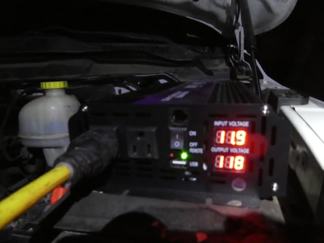 3000W Power Inverter 12V DC to 110V/120V AC Converter, 6000W Peak, LCD Display & Remote Control, Dual AC Outlets & 3.4A USB Port for RV, Truck, Solar System, Emergency Backup, Camping & Off-Grid Power customer photo 1
