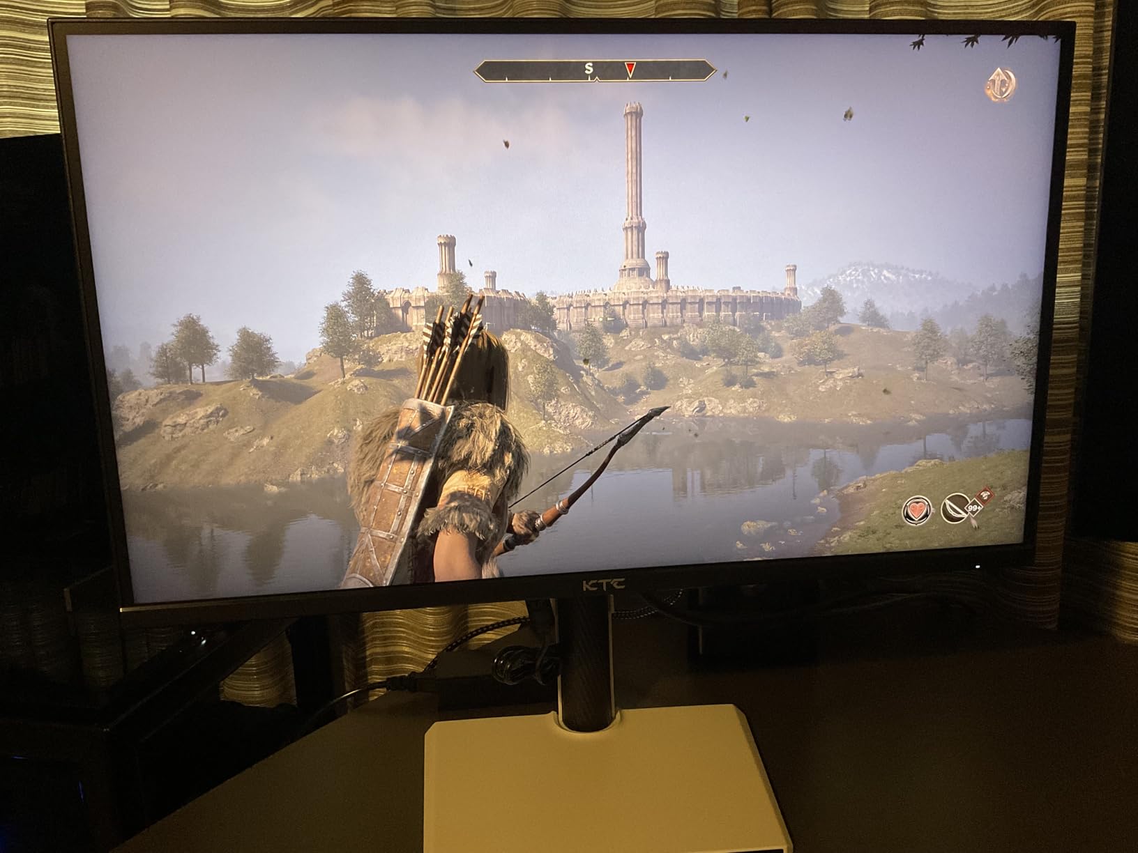 KTC 32 Inch Curved Gaming Monitor, FHD 1080P 165Hz 1500R Monitor, H32S17C, 122% sRGB with HDR, FreeSync PC Monitor, HDMI 2.0x2, DisplayPort 1.4, VESA Compatible, Tilt Adjustable, Eye Care customer photo 2