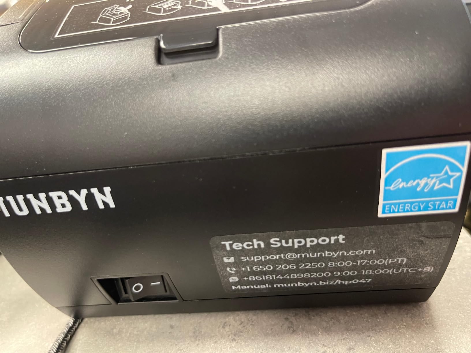 MUNBYN Bluetooth Thermal Receipt Printer 80mm White USB Serial Ethernet | Compatible with Android Windows PC and iOS (P047 POS Printer) customer photo 1