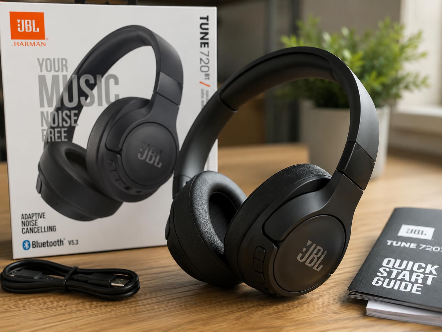 JBL Tune 720BT - Wireless Over-Ear Headphones - White, JBL Pure Bass Sound customer photo 1