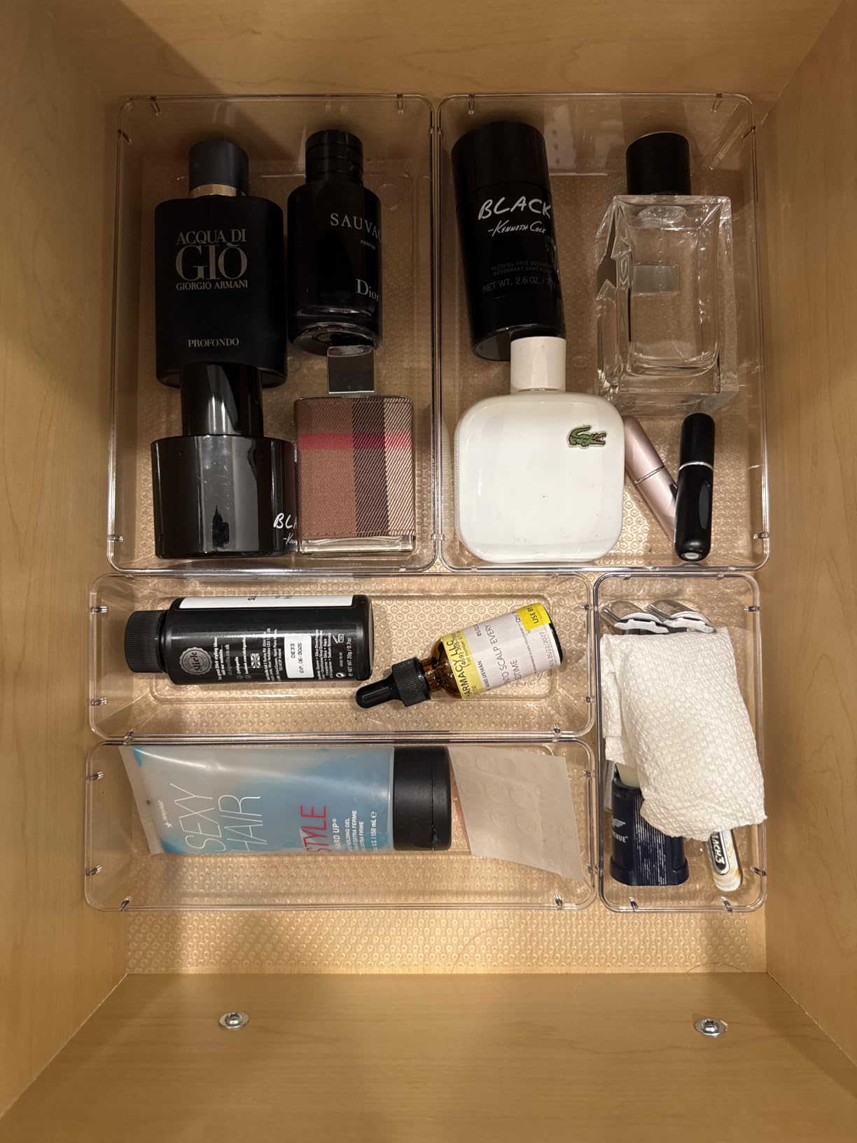 Vtopmart 25 Pack Plastic Drawer Organizers with Non-slip Rubber Pads | 4-Size Versatile Makeup Organizer, Storage Containers Small Bins for Makeup, Jewelries, Bedroom, Kitchen Utensils and Office customer photo 2