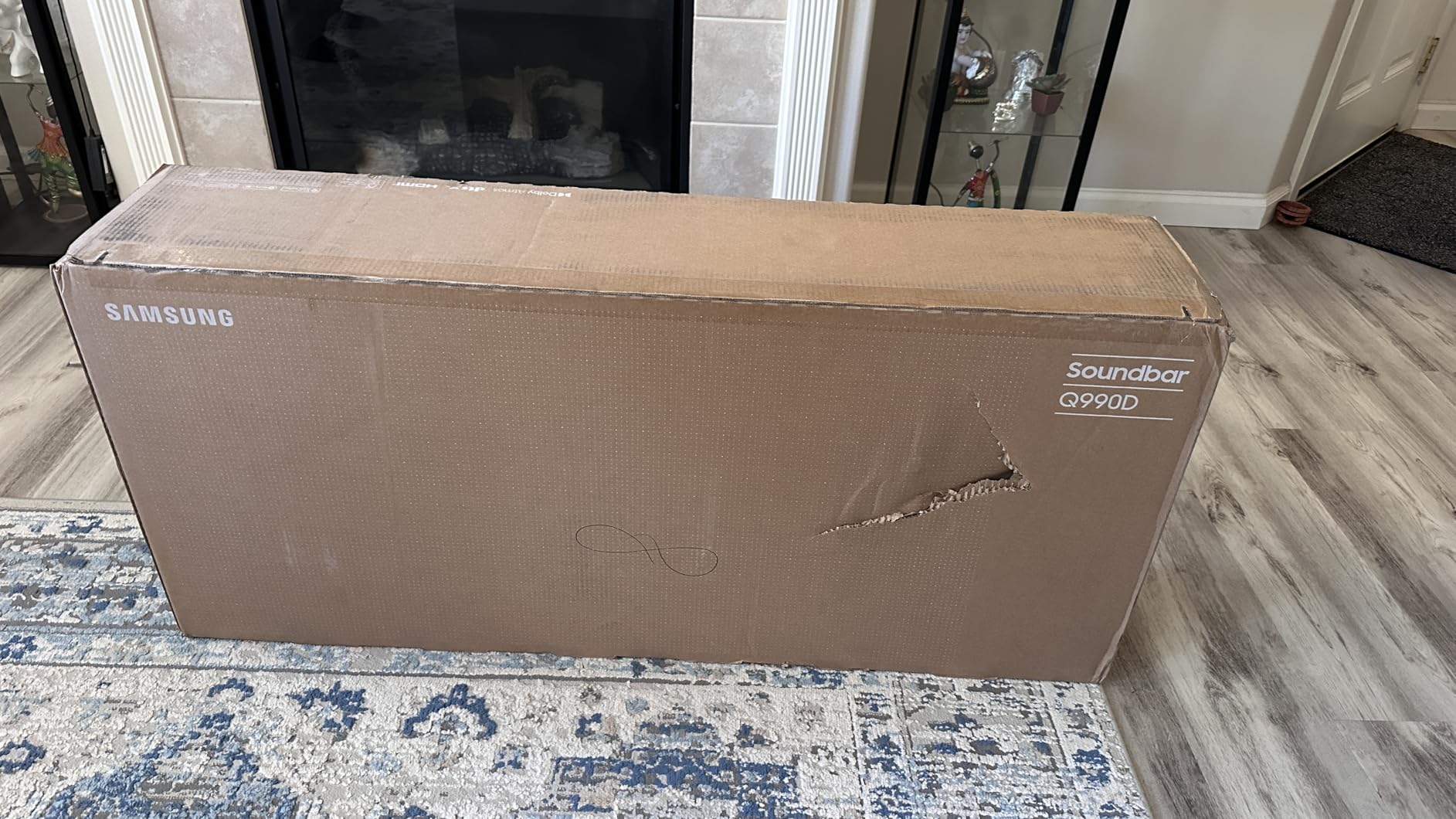 SAMSUNG Q990D 11.1.4ch Soundbar w/Wireless Dolby Atmos Audio, Rear Speaker Included, Q-Symphony, SpaceFit Sound Pro, Adaptive Sound, Game Mode Pro with Alexa Built-in, HW-Q990D/ZA customer photo 1