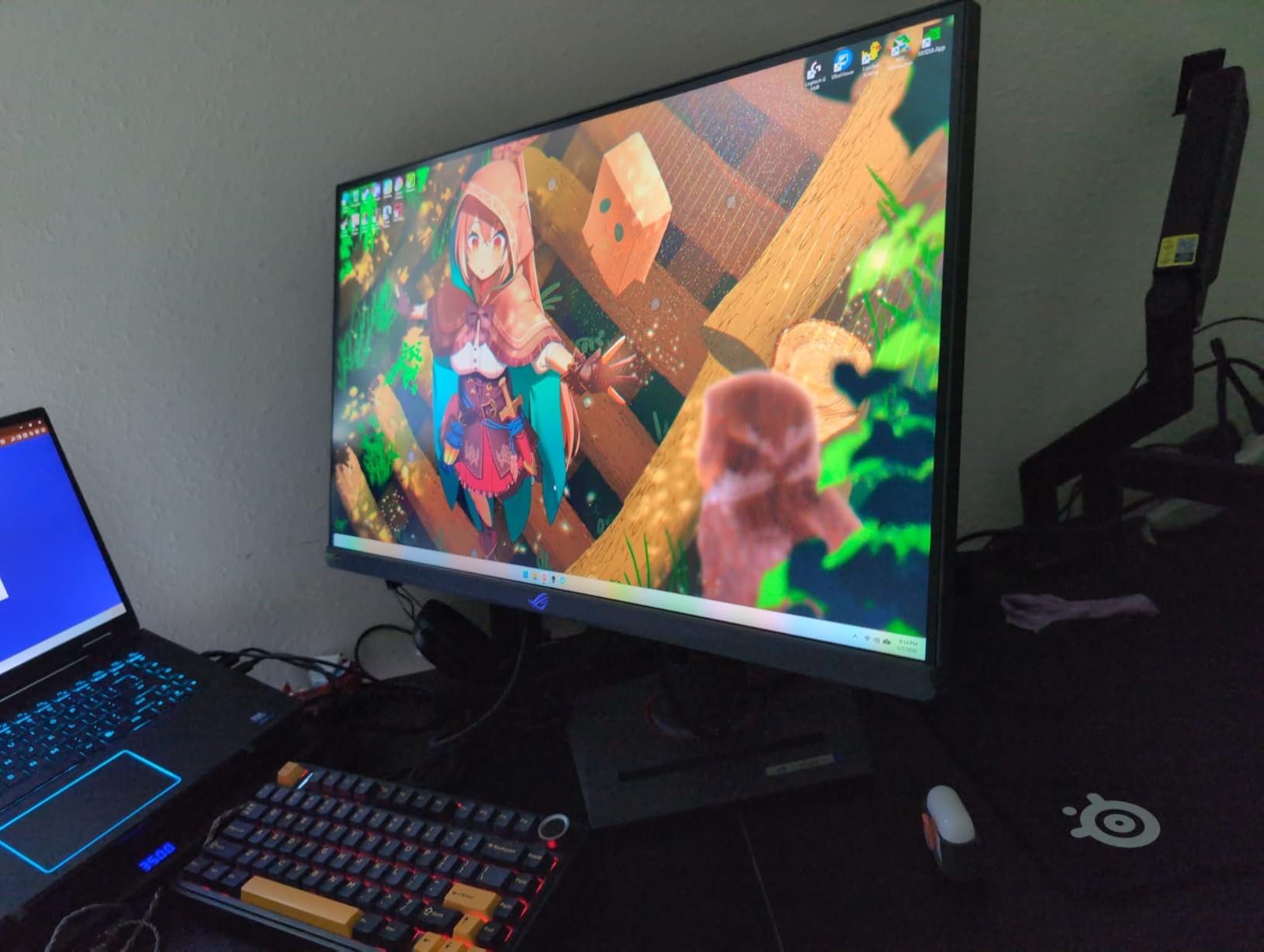ASUS ROG XG27ACS 27 Inch 1440p 180Hz USB-C G-SYNC HDR Gaming Monitor | DisplayHDR 400, sRGB 133%, 1ms (GTG), Fast IPS, ELMB Sync, AI Gaming, Free Sync, for PS5 and Xbox customer photo 1