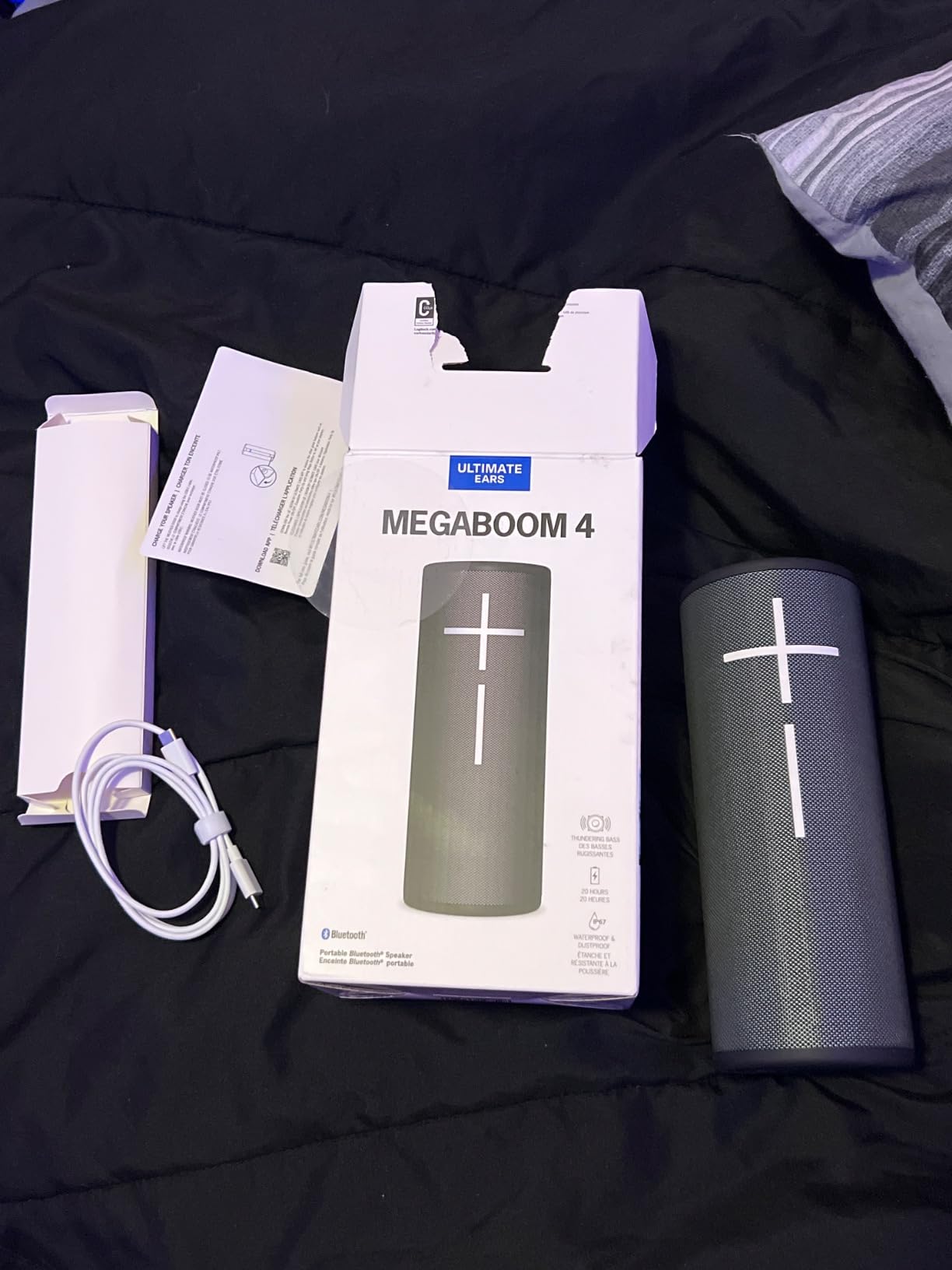 Ultimate Ears MEGABOOM 4 Waterproof Bluetooth Speaker - Lilac customer photo 2
