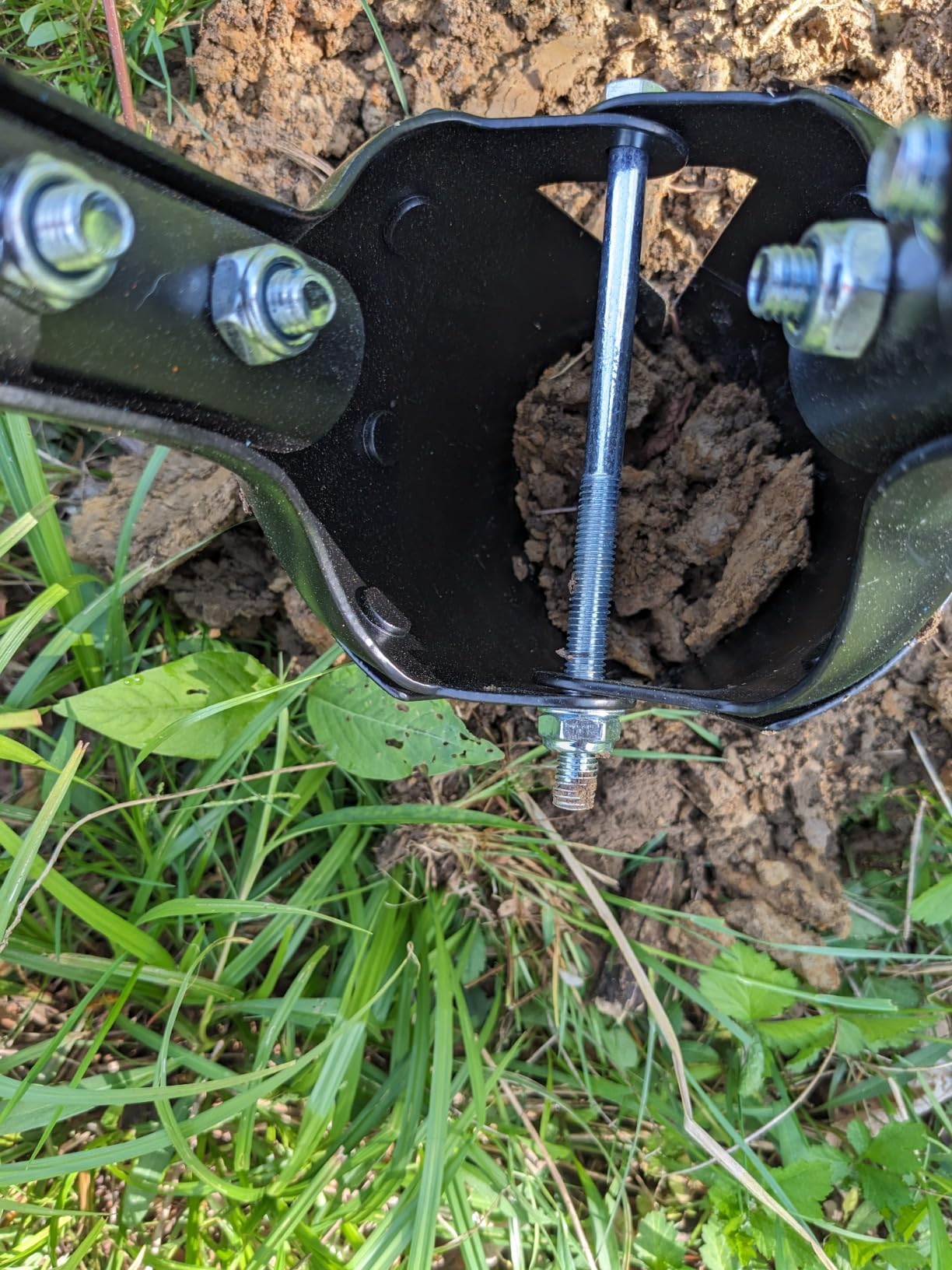 VNIMTI Post Hole Digger Tool, Heavy Duty Post Hole Digger with Fiberglass Handle, 58 Inches customer photo 1