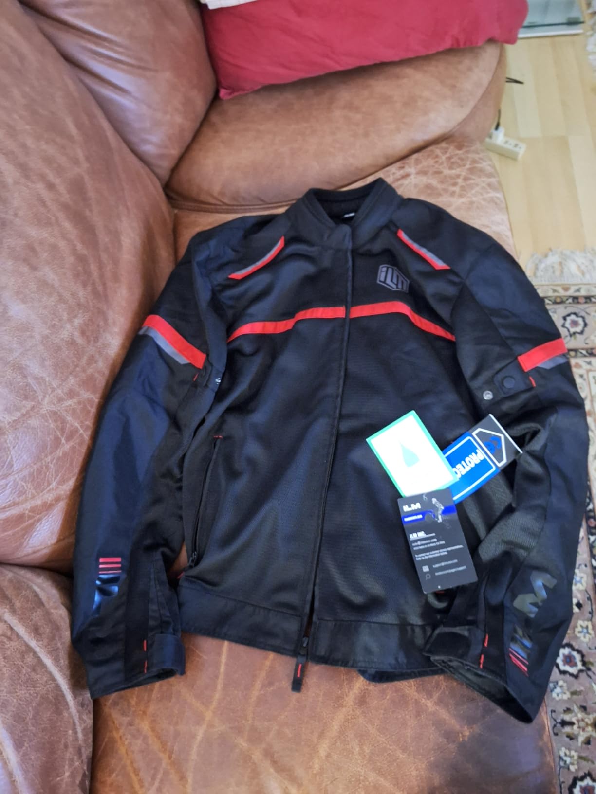 ILM Motorcycle Riding Jacket with Mesh CE Armor and Detachable Thermal Liner Dual Sport All Season for Men Model JAM1 customer photo 2